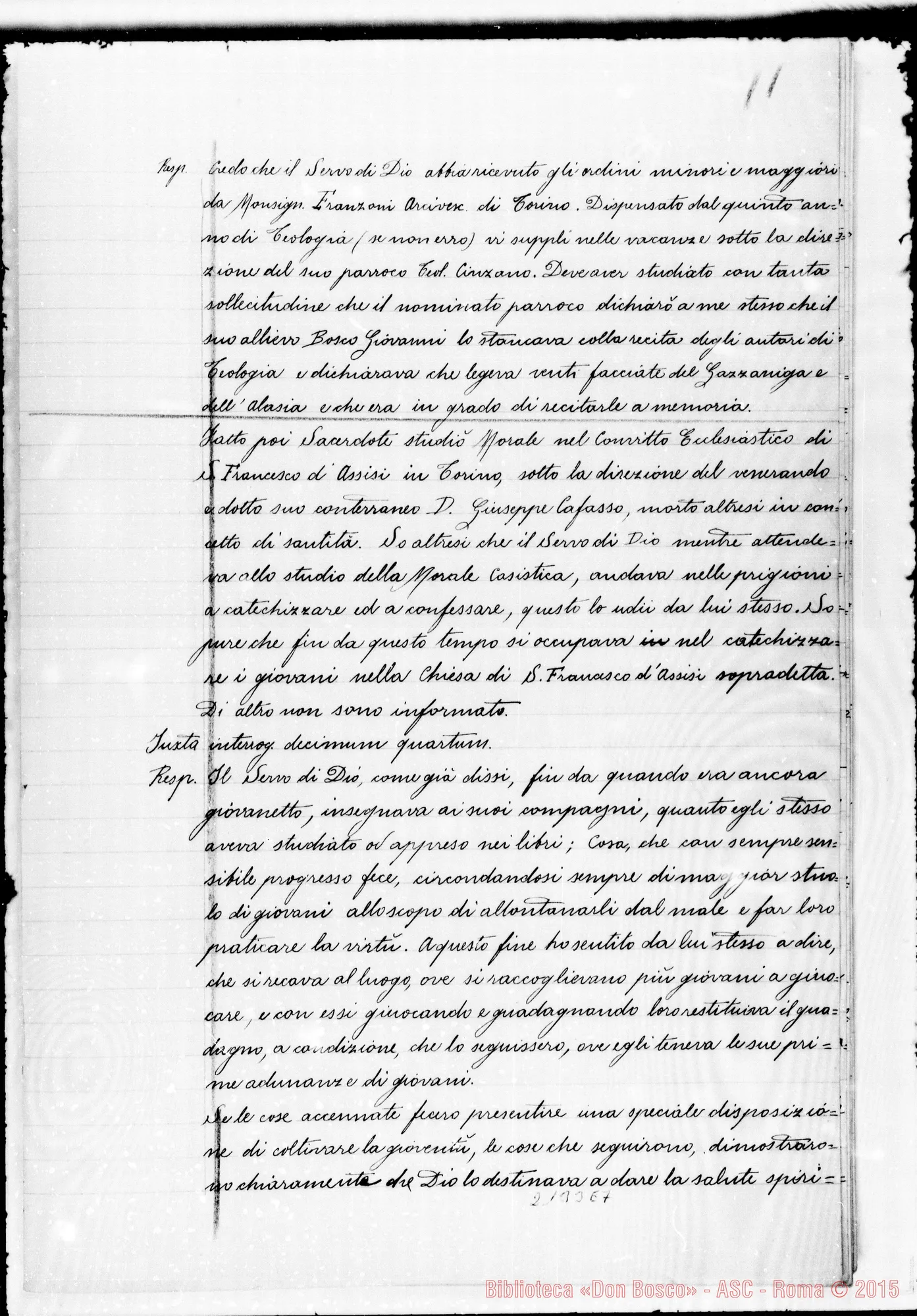 Fotogramma E 7 — D. Reviglio Felice: Ms. Copia A