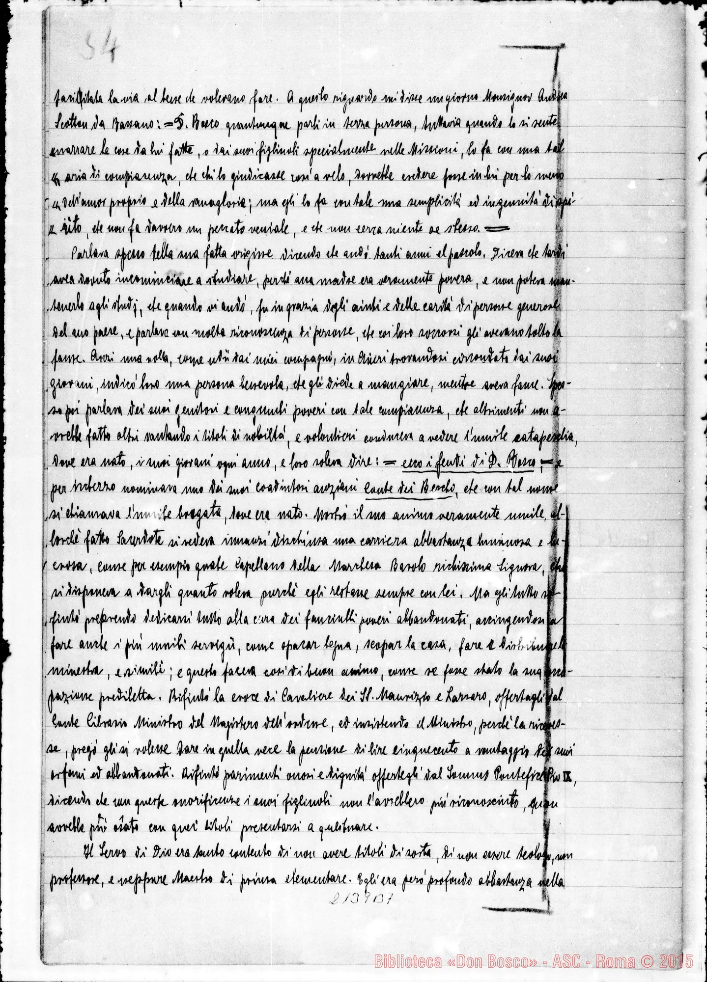 Fotogramma B 7 — D. Dalmazzo Francesco E Branda Giov.: Ms. Copia A