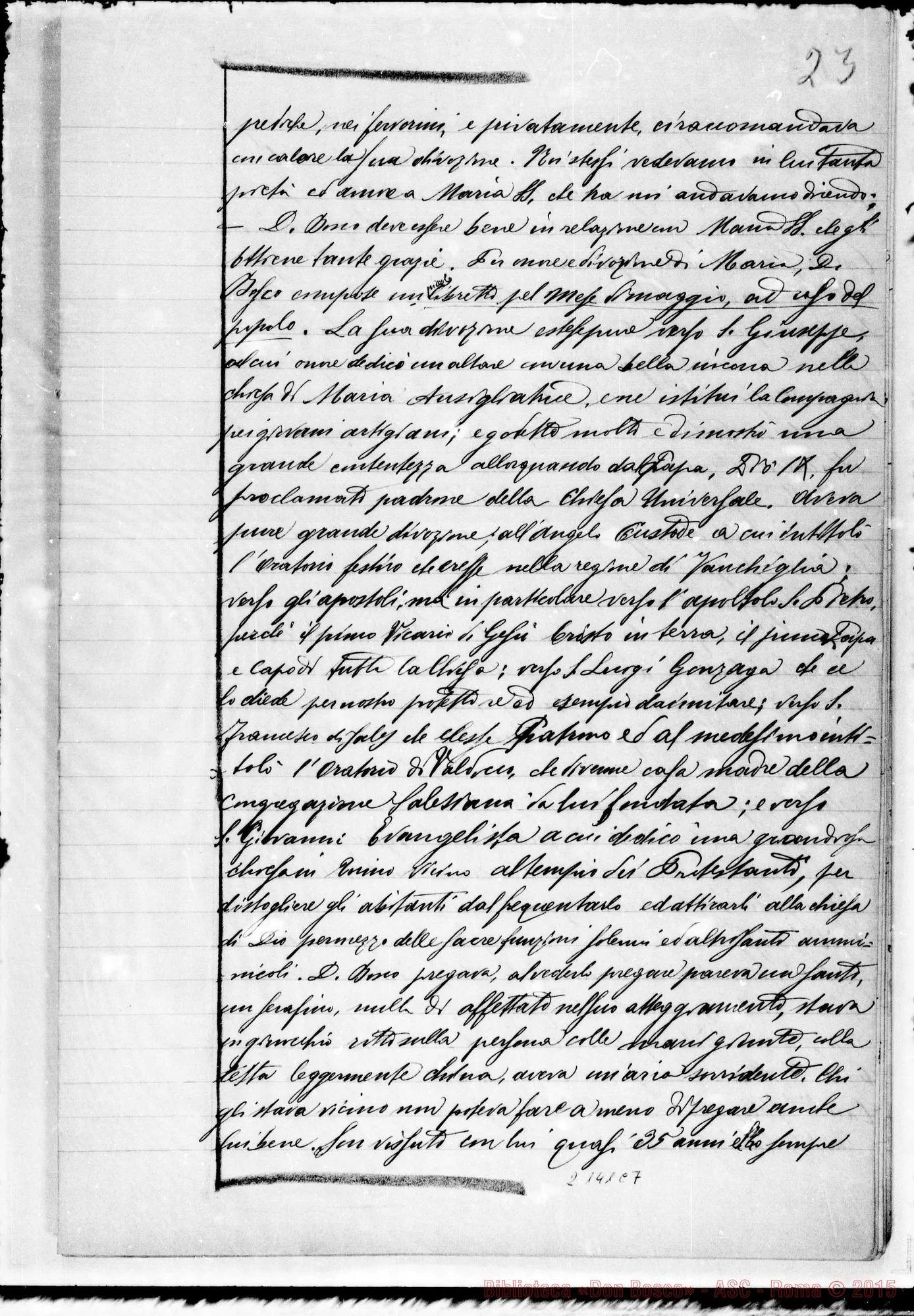 Fotogramma C 7 — D. Enria Pietro: Ms. Copia A