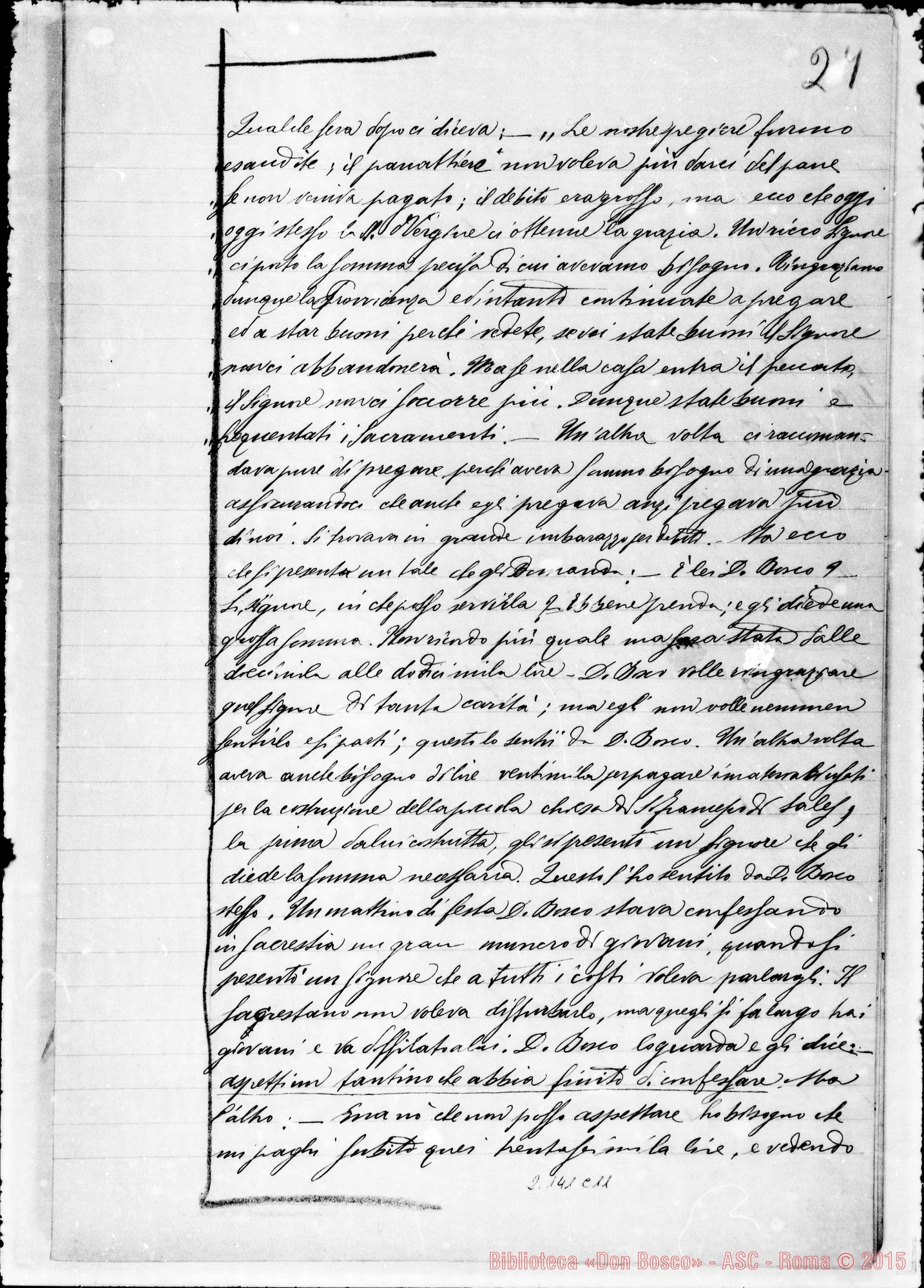 Fotogramma C 11 — D. Enria Pietro: Ms. Copia A