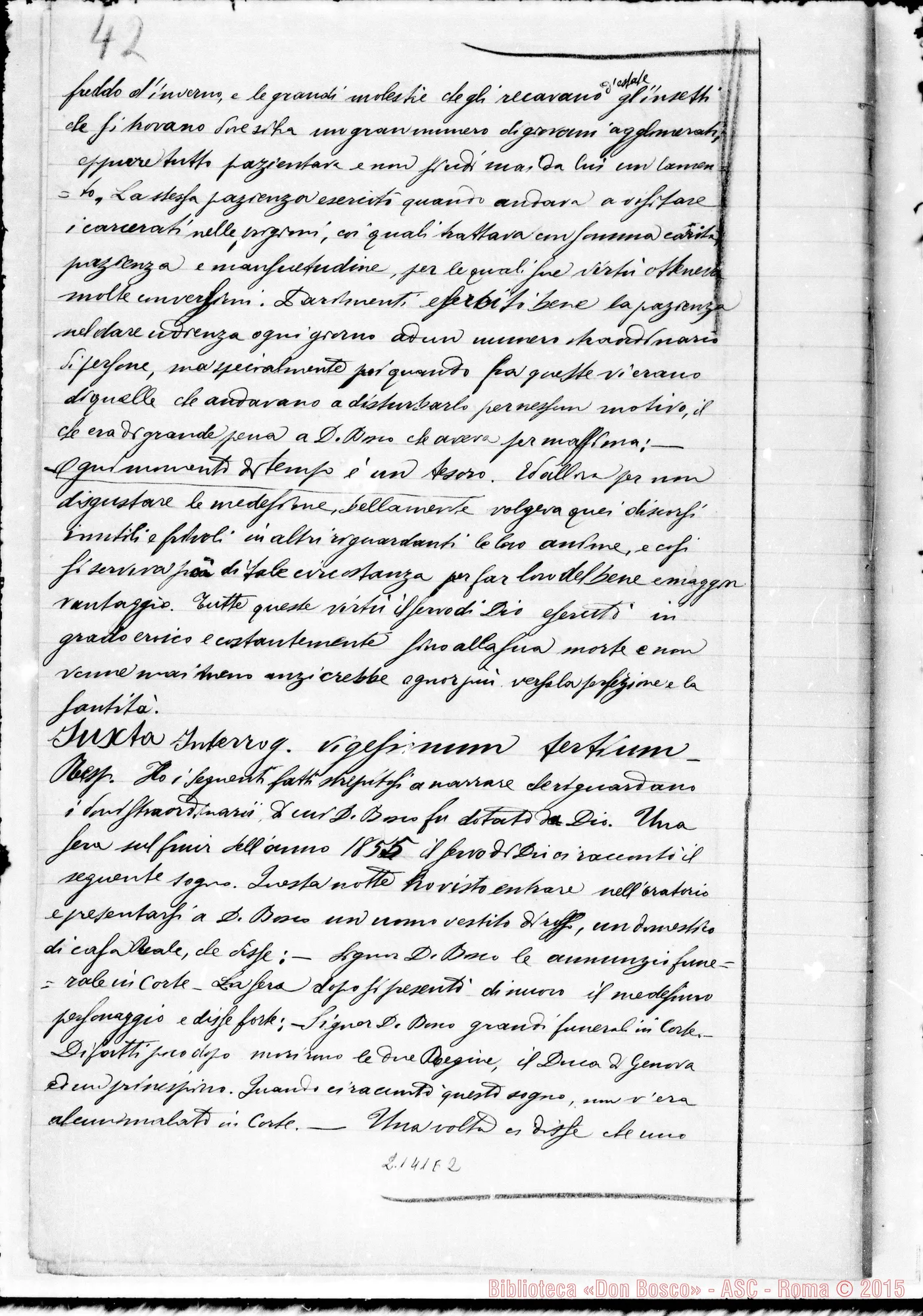 Fotogramma E 2 — D. Enria Pietro: Ms. Copia A