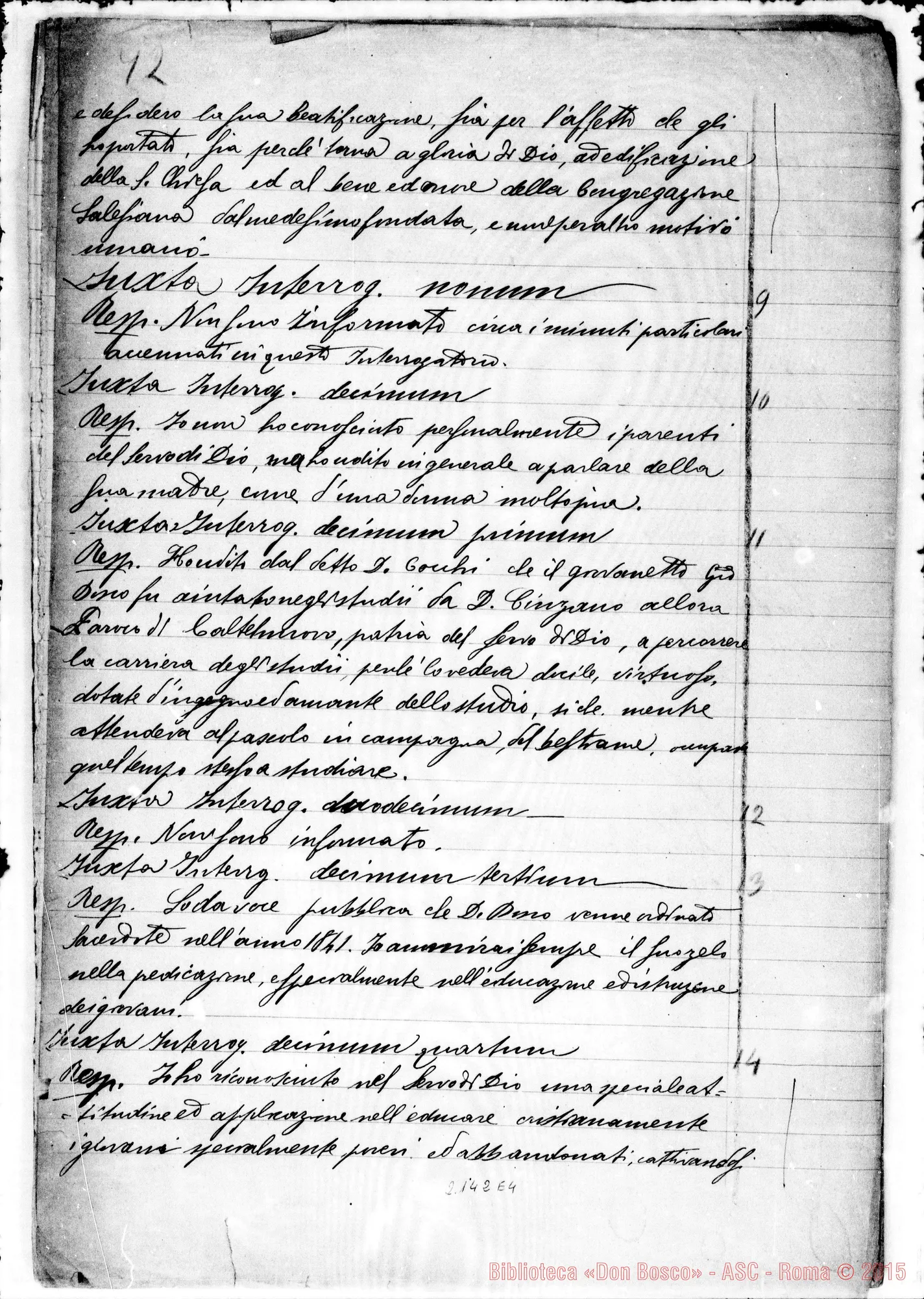 Fotogramma E 4 — D. Murialdo Leonardo: Ms. Copia A