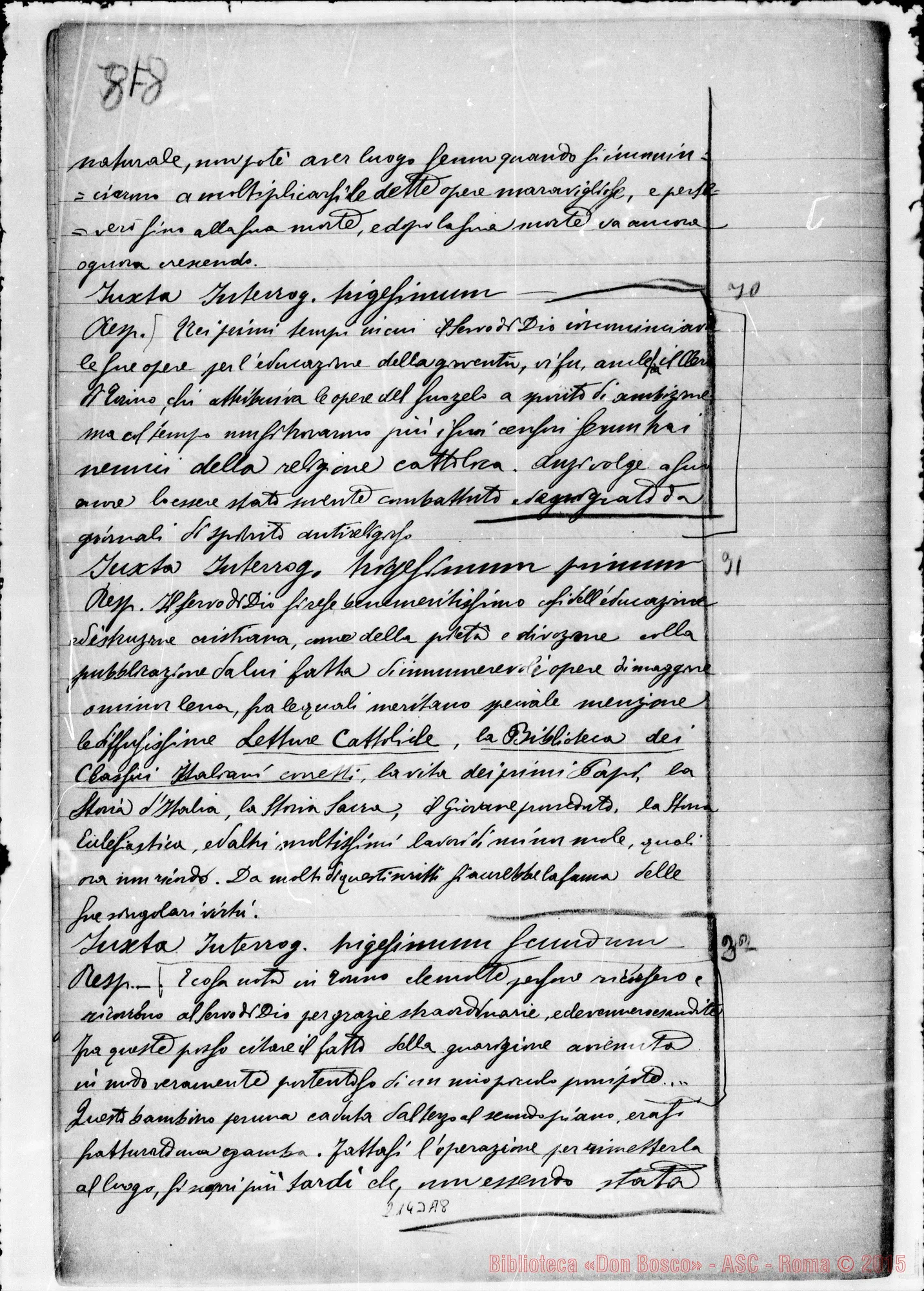 Fotogramma A 8 — D. Murialdo Leonardo: Ms. Copia A