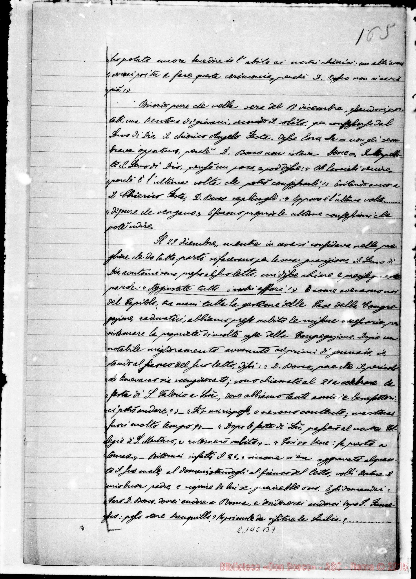Fotogramma B 7 — Mons. Cagliero D. Giovanni: Ms. Copia A