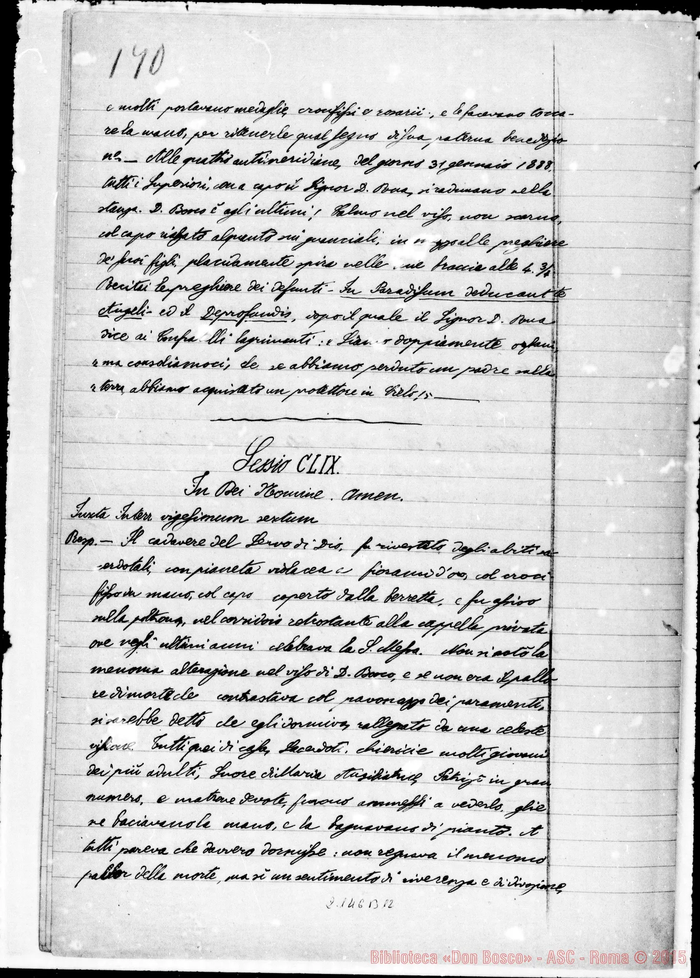 Fotogramma B 12 — Mons. Cagliero D. Giovanni: Ms. Copia A