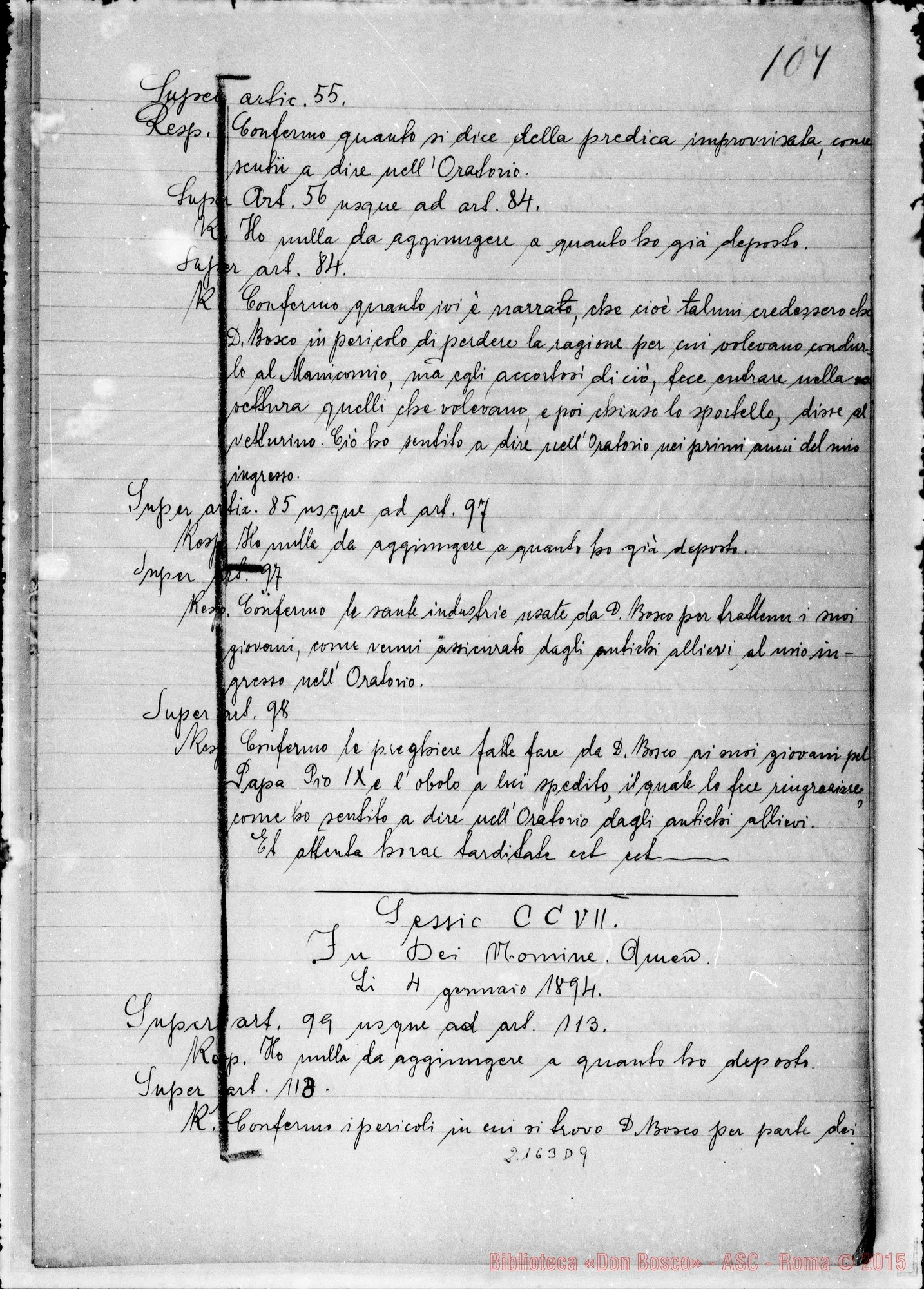 Fotogramma D 9 — D. Piano Giov. Batt., Rossi Giuseppe: Ms. Copia A