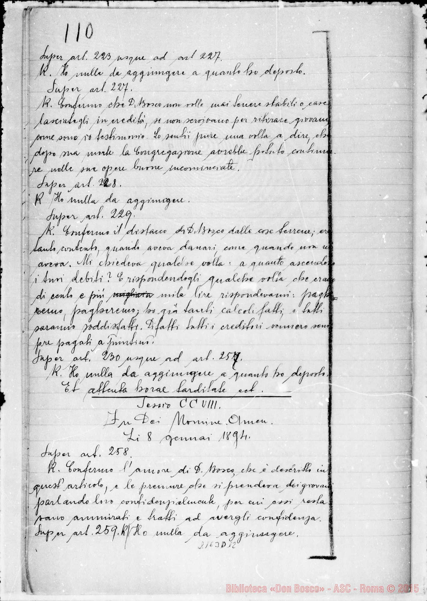 Fotogramma D 12 — D. Piano Giov. Batt., Rossi Giuseppe: Ms. Copia A