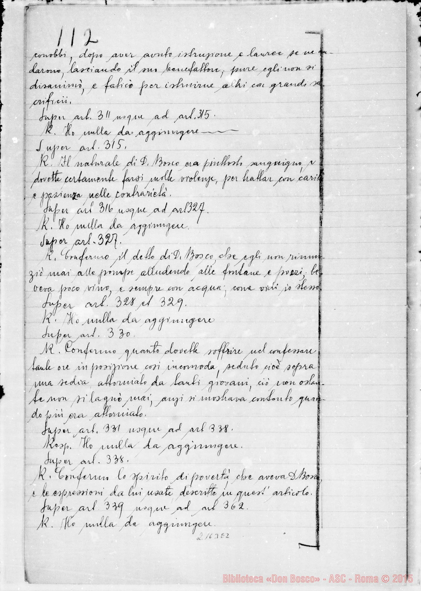 Fotogramma E 2 — D. Piano Giov. Batt., Rossi Giuseppe: Ms. Copia A
