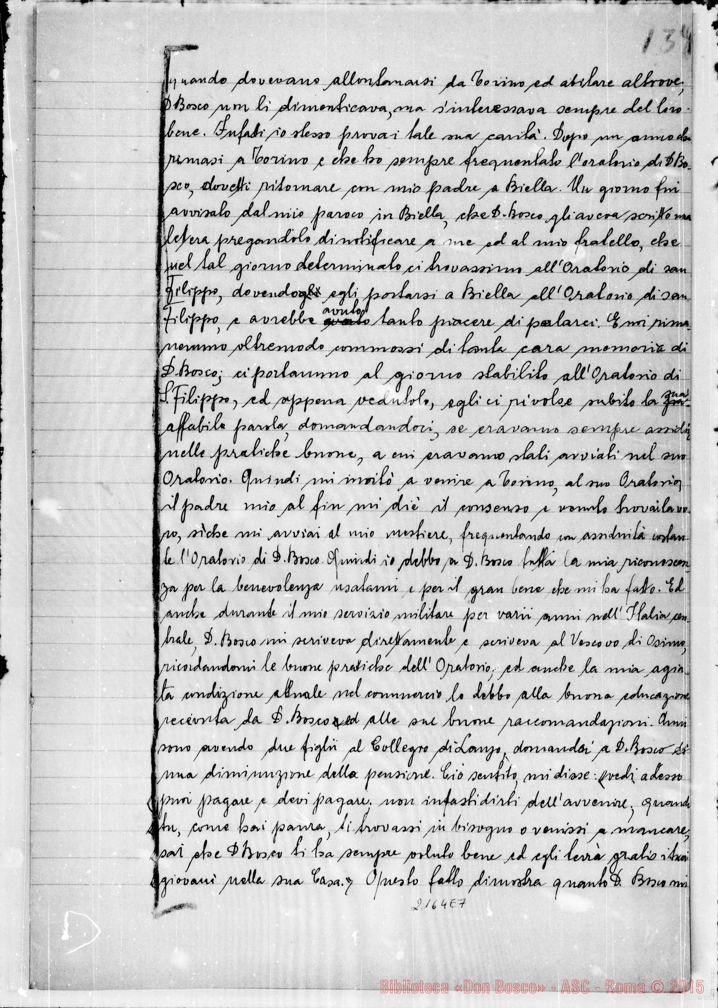 Fotogramma E 7 — D. Villa Giovanni: Ms. Copia A