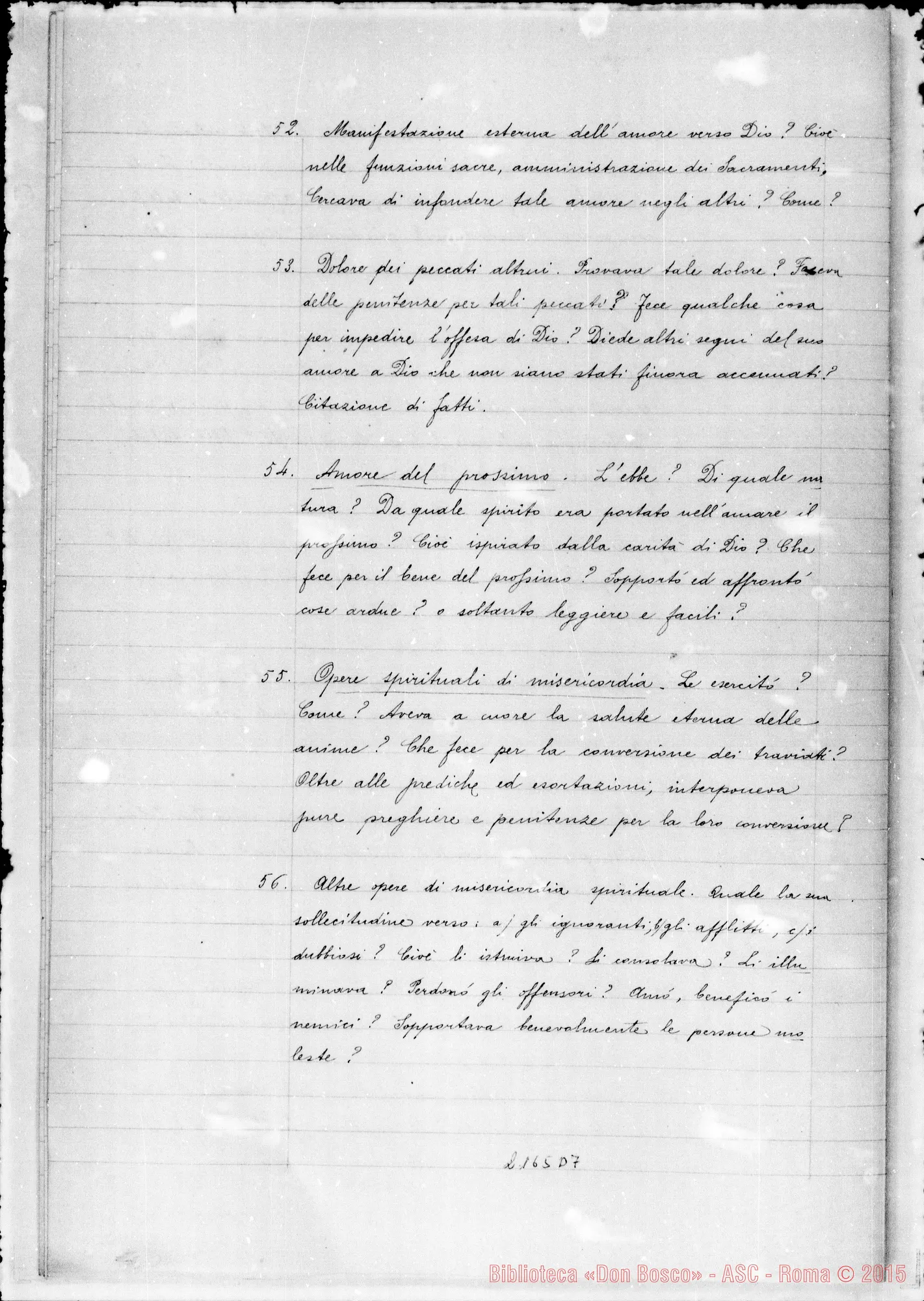 Fotogramma D 7 — D. Barberis Giulio. Ms.: Deposizione al processo. Appunti