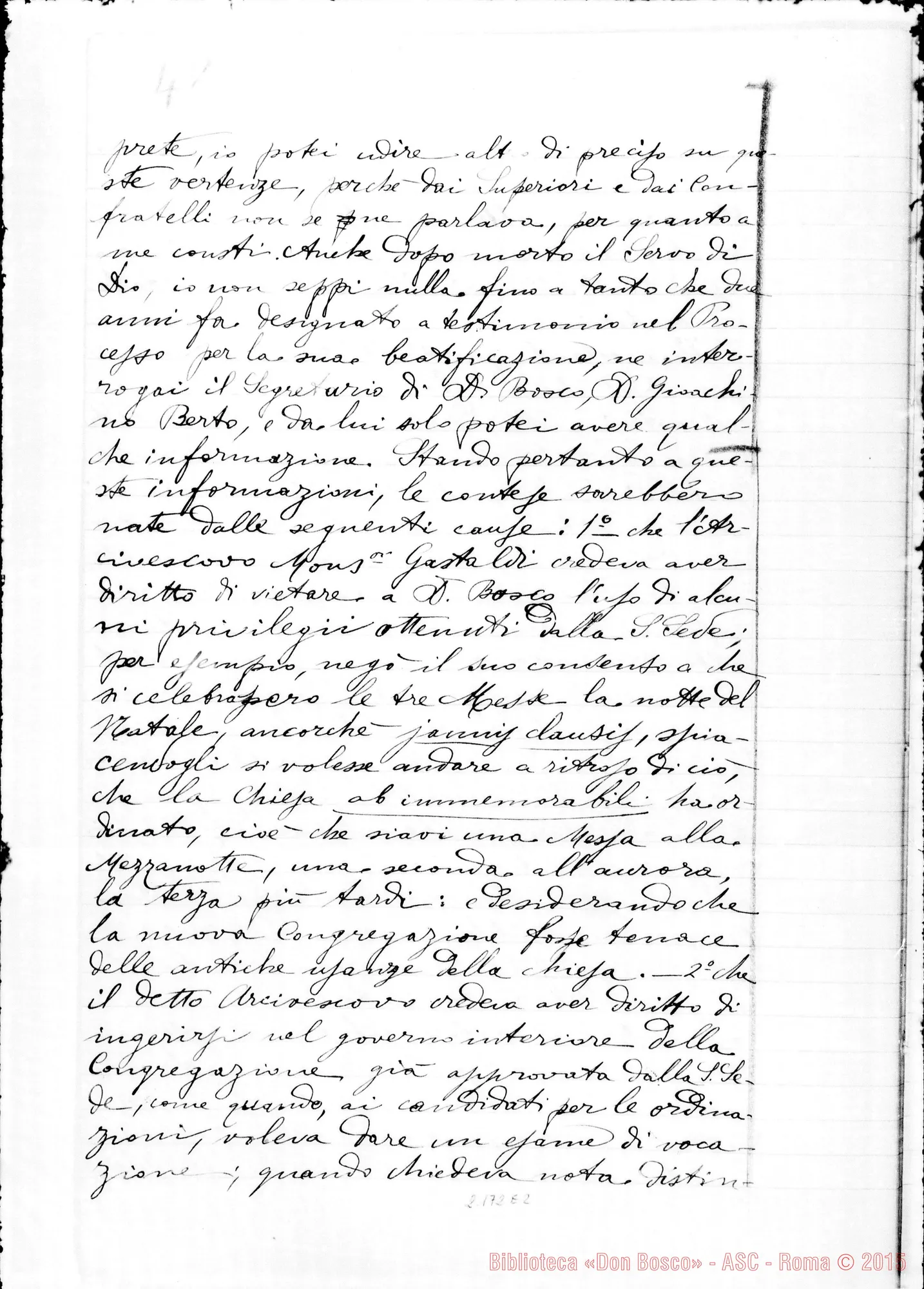Fotogramma E 2 — D. Pisceta Luigi: Ms. Copia A