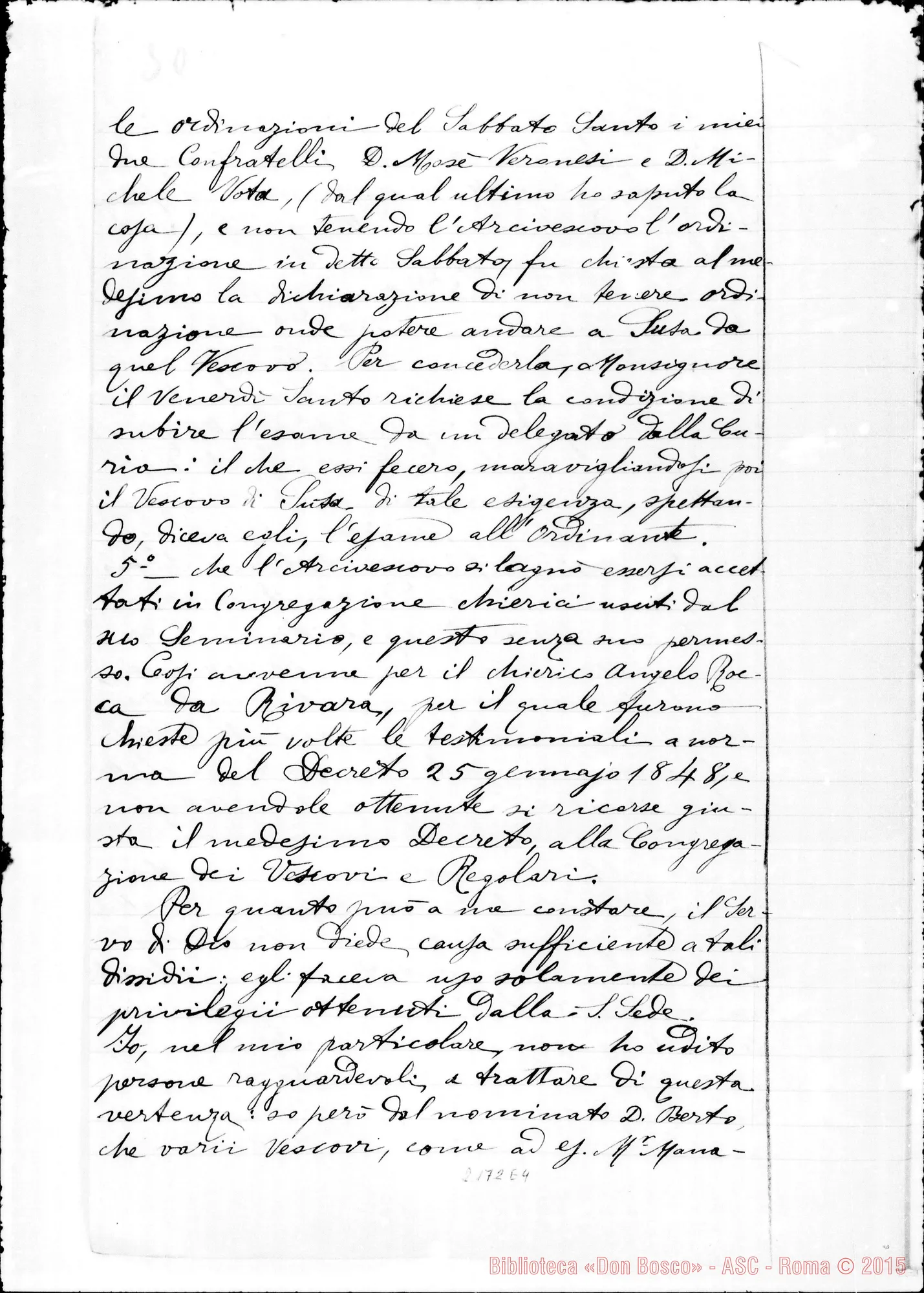 Fotogramma E 4 — D. Pisceta Luigi: Ms. Copia A