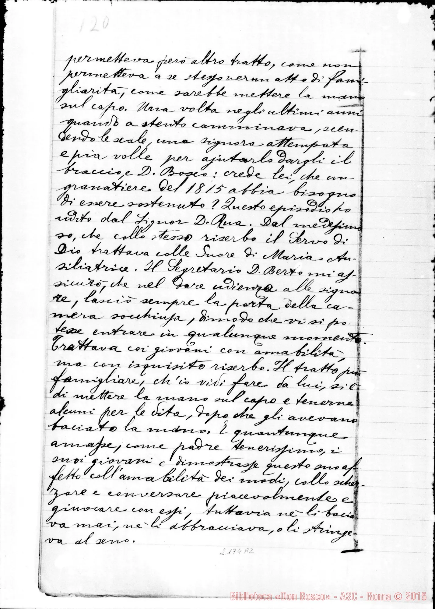 Fotogramma A 2 — D. Pisceta Luigi: Ms. Copia A