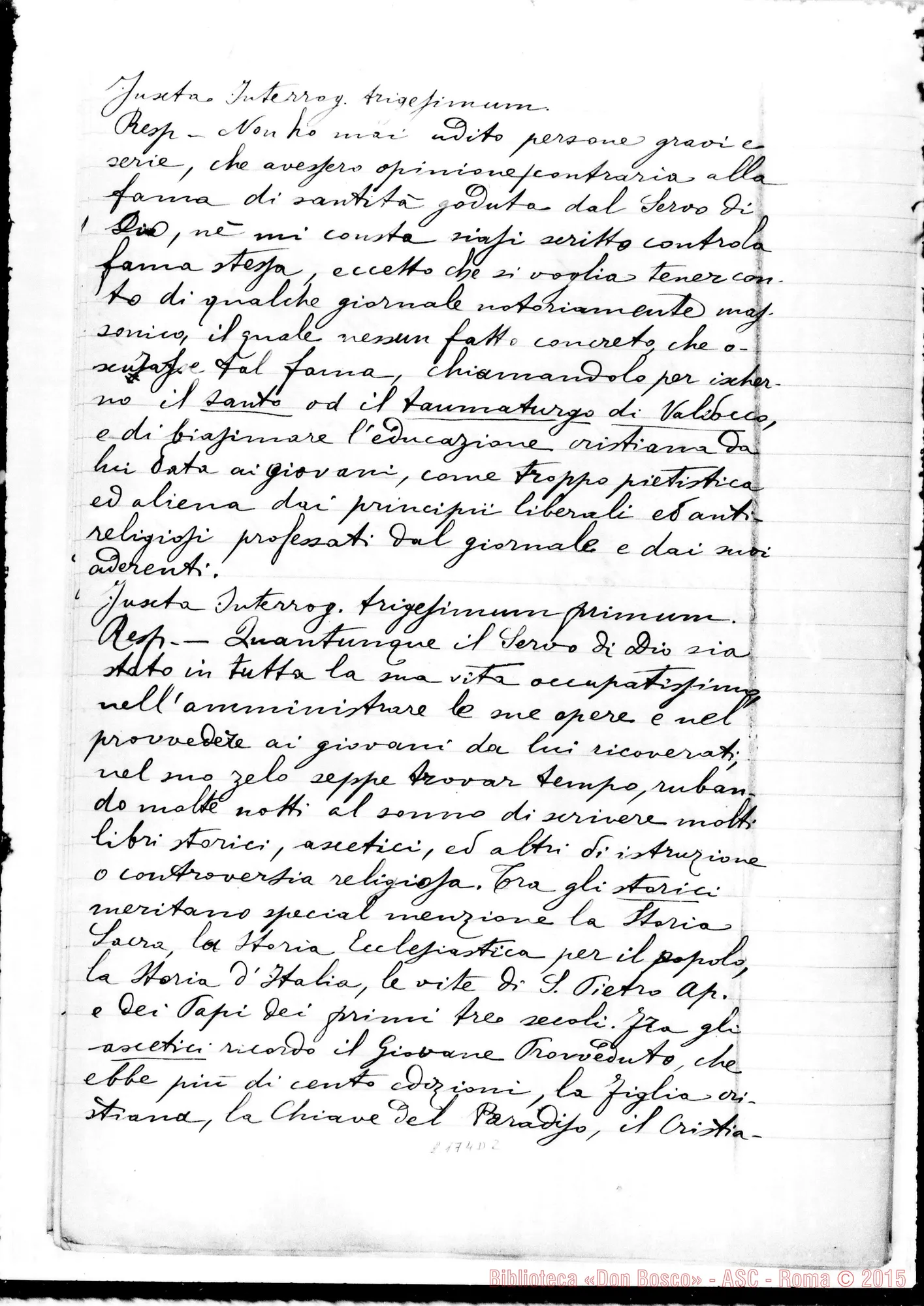 Fotogramma D 2 — D. Pisceta Luigi: Ms. Copia A