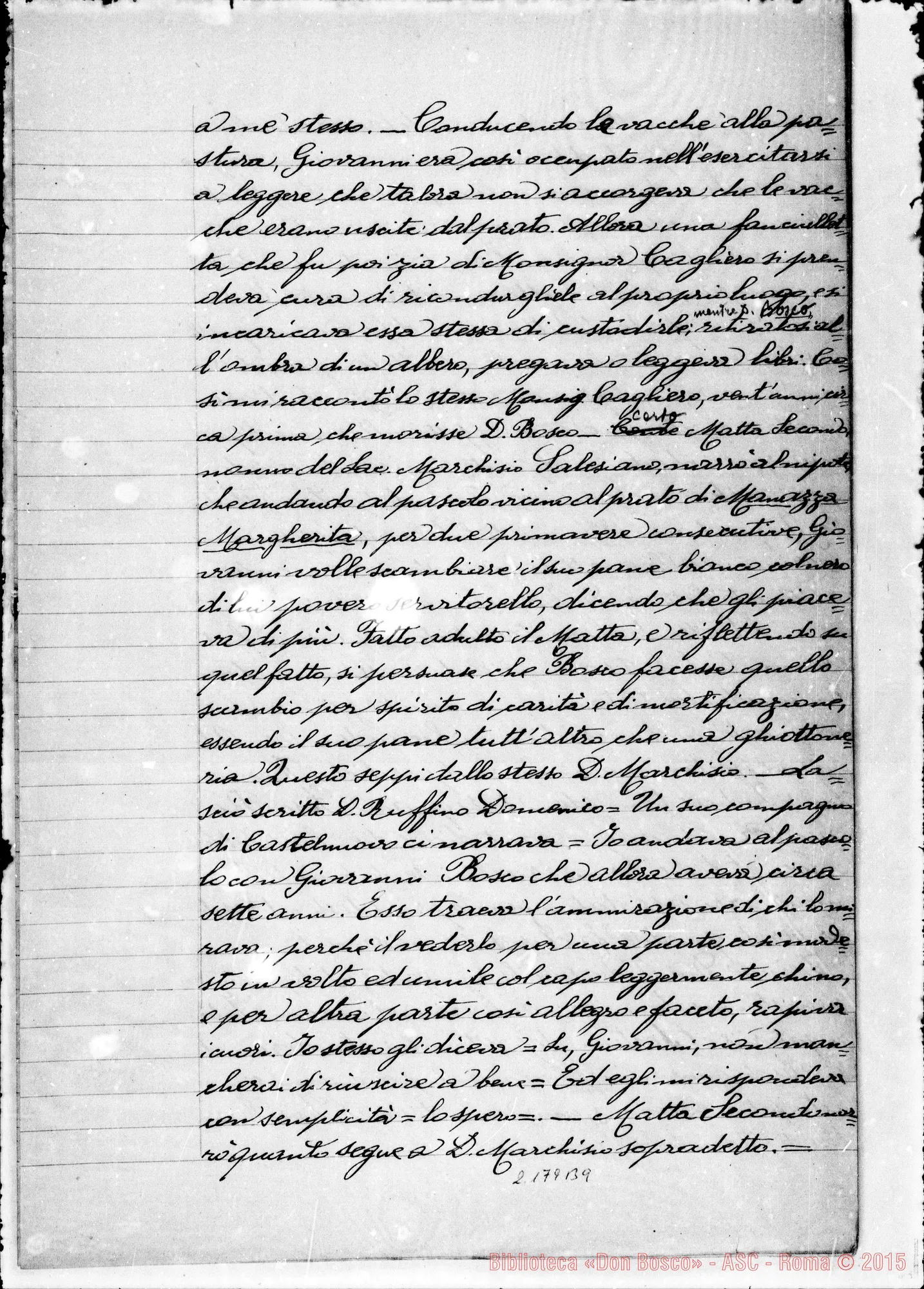 Fotogramma B 9 — D. Lemoyne Giov. Battista: Ms. Copia A
