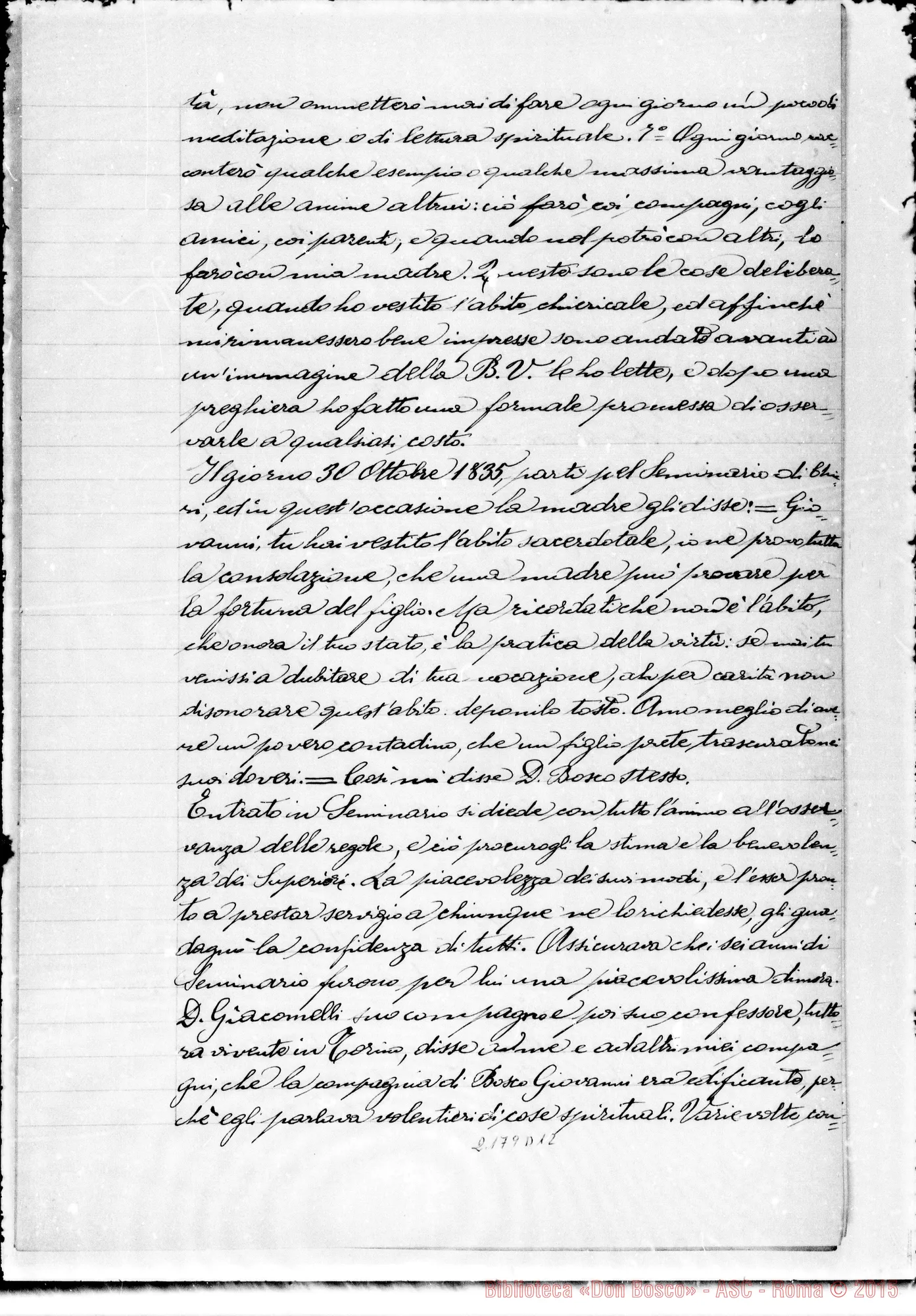 Fotogramma D 12 — D. Lemoyne Giov. Battista: Ms. Copia A