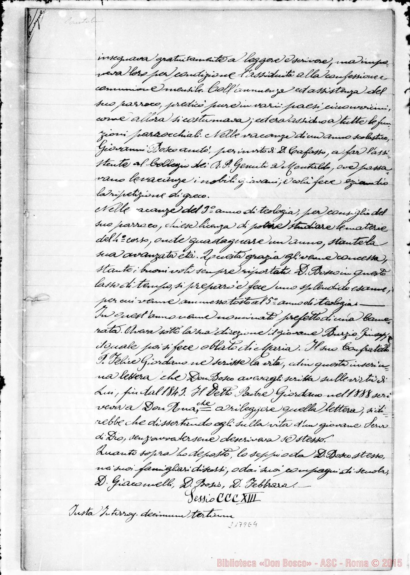 Fotogramma E 4 — D. Lemoyne Giov. Battista: Ms. Copia A