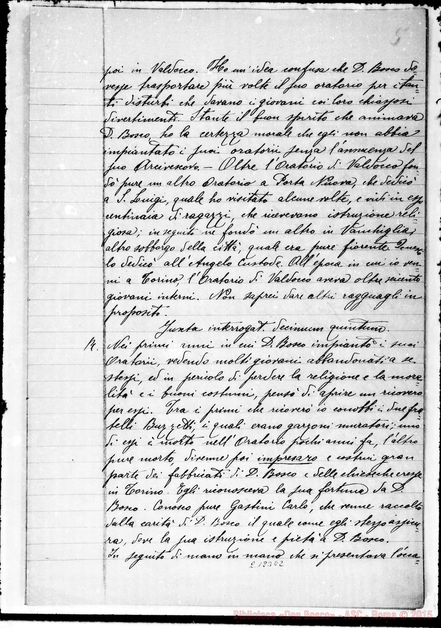Fotogramma E 2 — D. Bisio Giovanni: Ms. Copia A