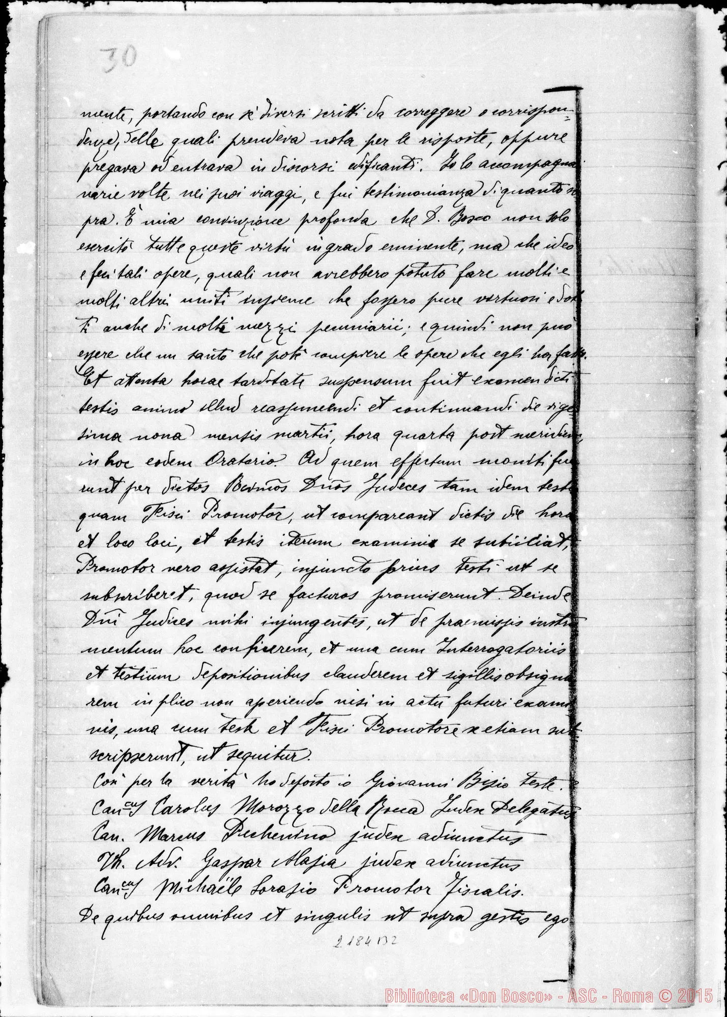 Fotogramma B 2 — D. Bisio Giovanni: Ms. Copia A