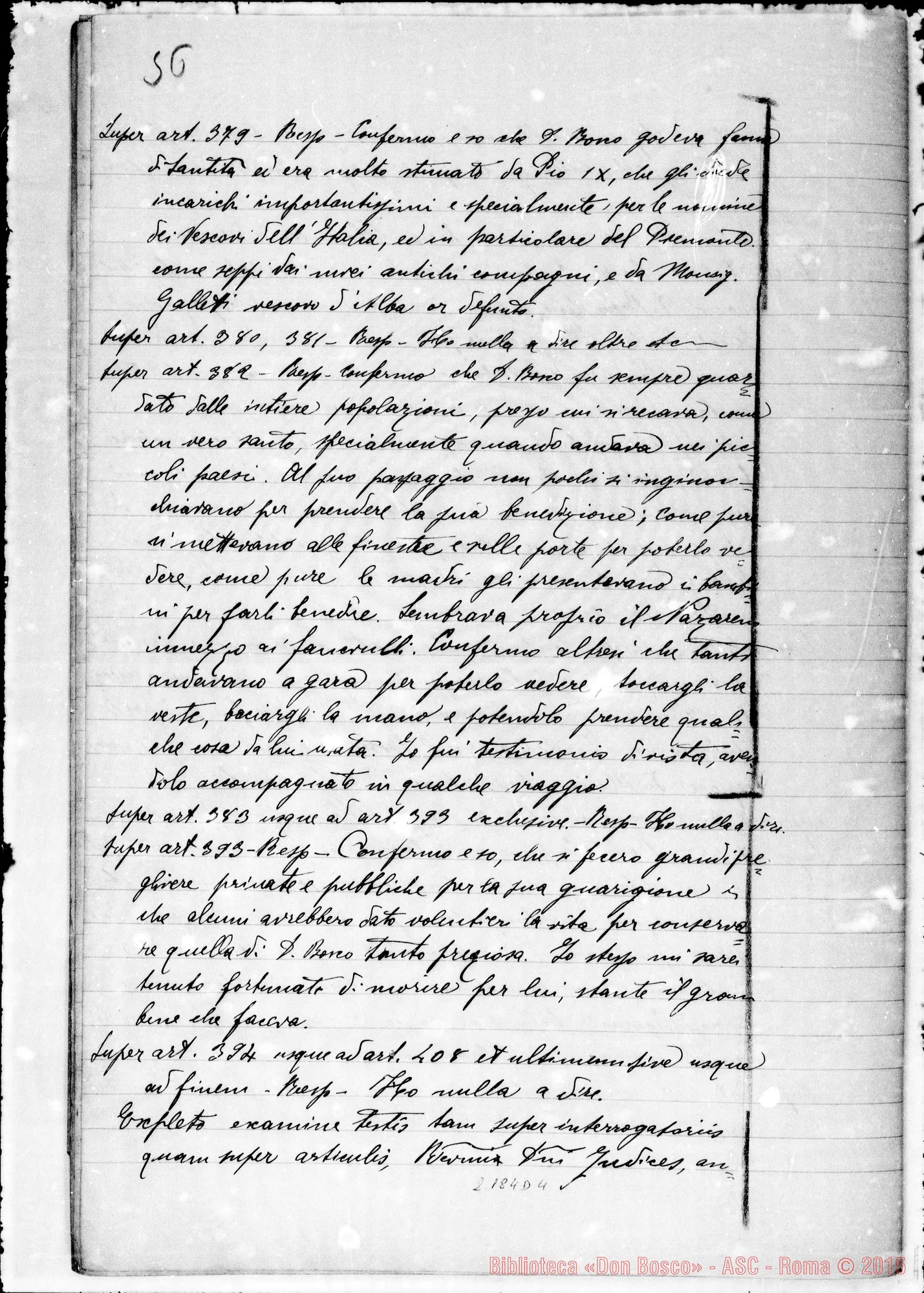 Fotogramma D 4 — D. Bisio Giovanni: Ms. Copia A