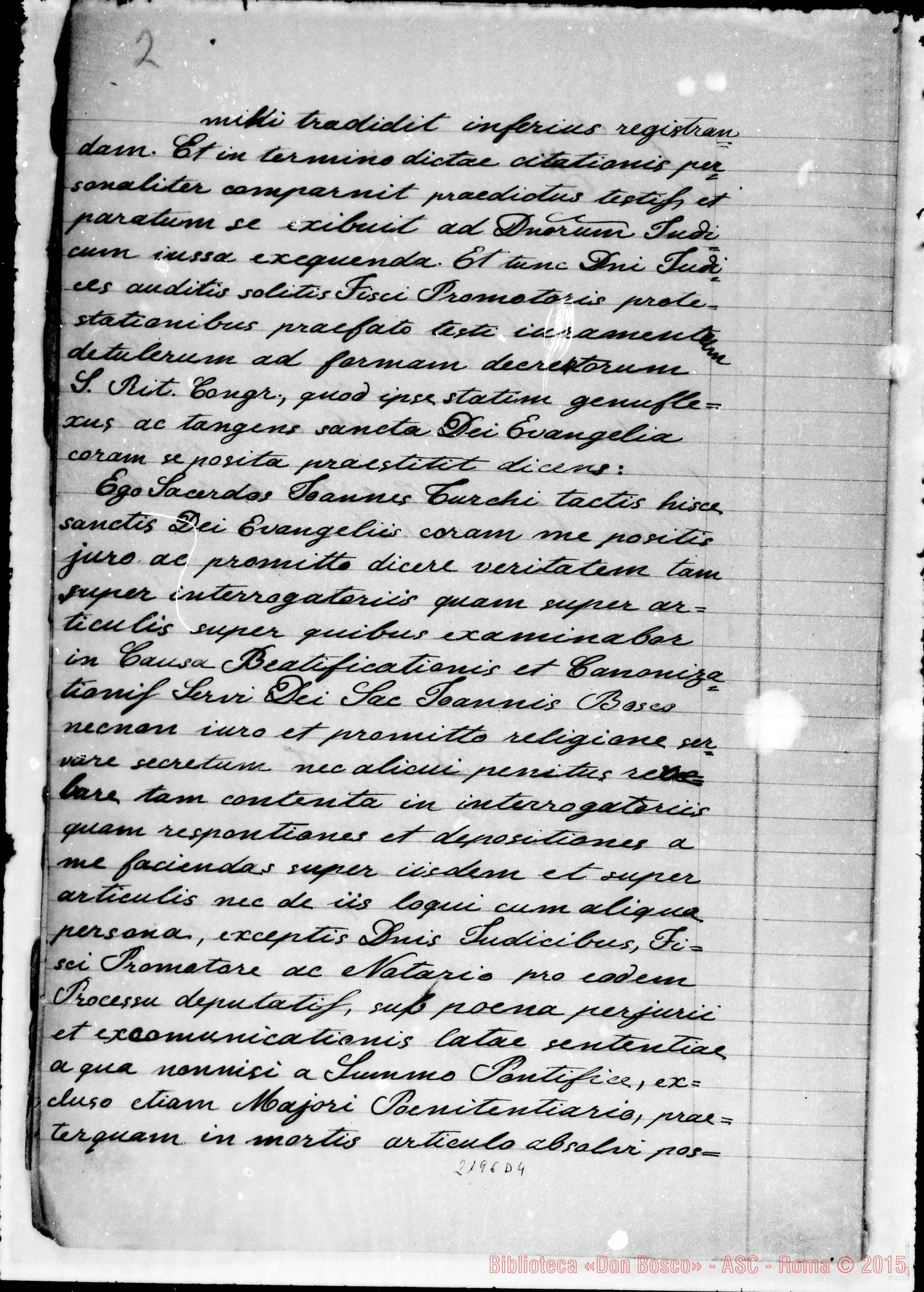 Fotogramma D 4 — D. Turchi Giov. E D. Savio Ascanio: Ms. Copia A