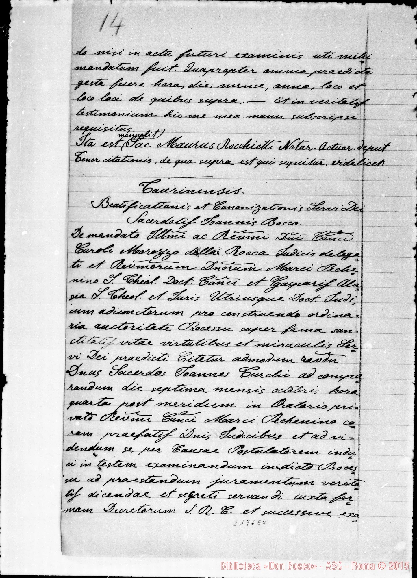 Fotogramma E 4 — D. Turchi Giov. E D. Savio Ascanio: Ms. Copia A
