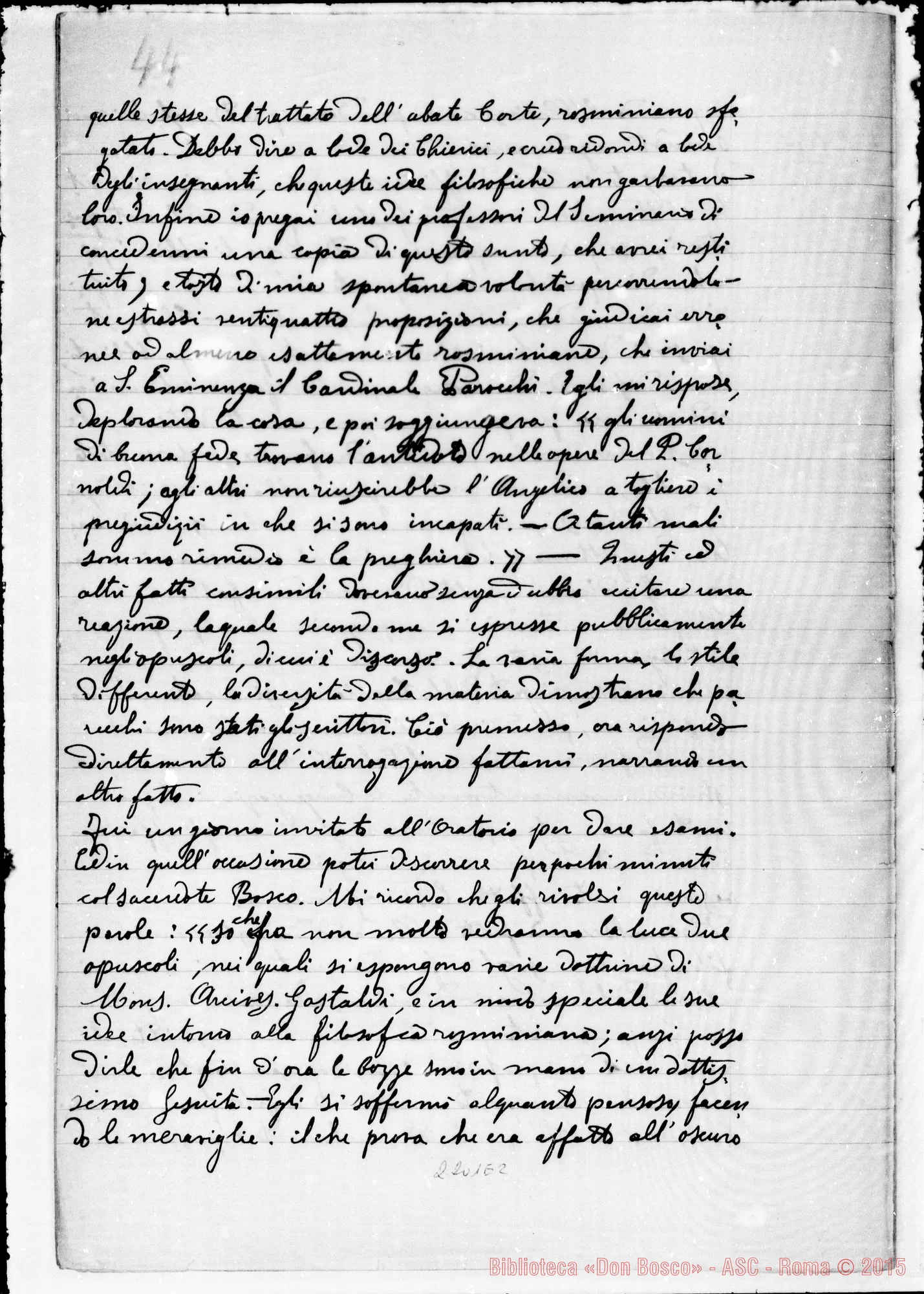Fotogramma E 2 — D. Anfossi Giov. Batt.: Ms. Copia A