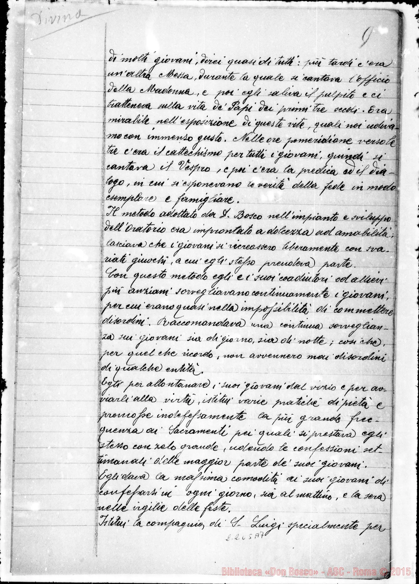 Fotogramma A 7 — D. Bongioanni Domenico: Ms. Copia A