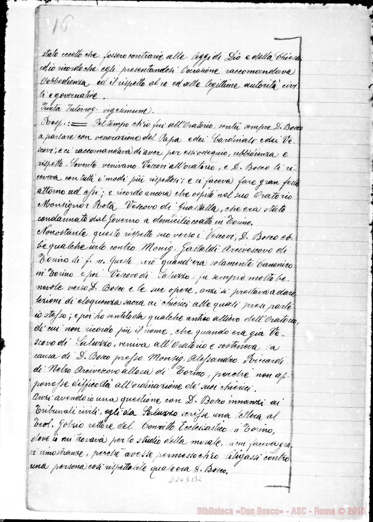 Fotogramma B 2 — D. Bongioanni Domenico: Ms. Copia A