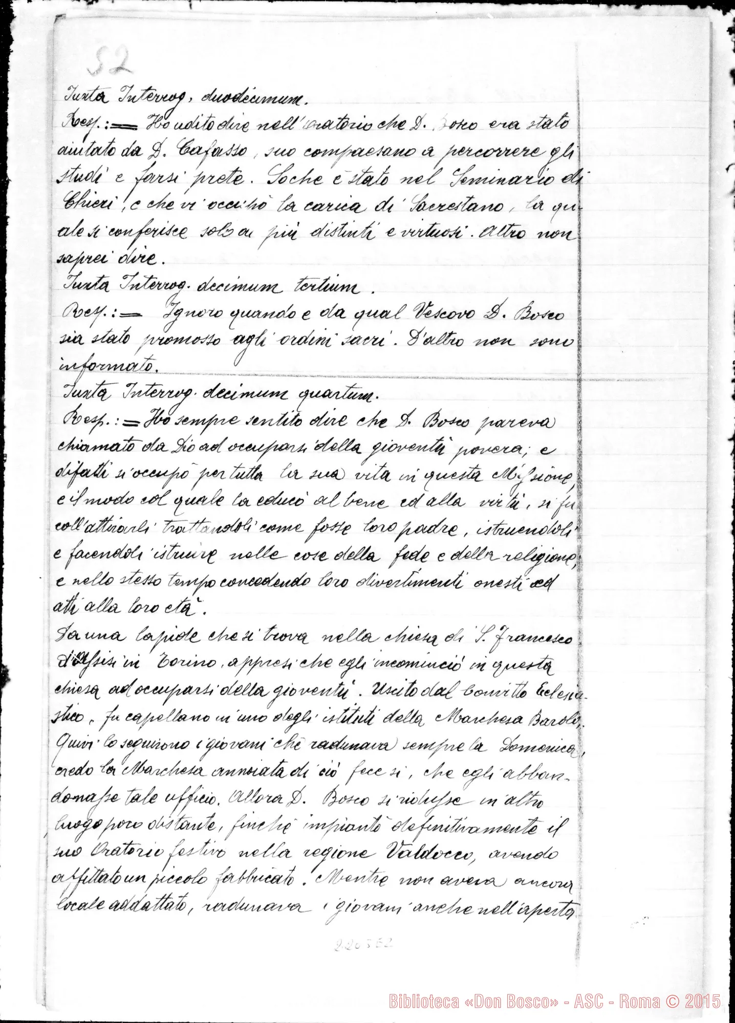 Fotogramma E 2 — D. Bongioanni Domenico: Ms. Copia A