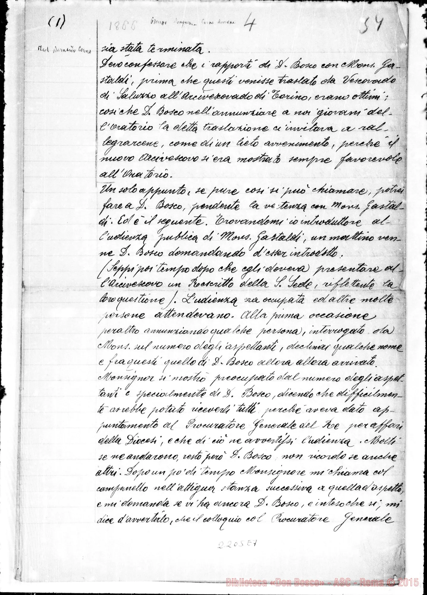 Fotogramma E 7 — D. Bongioanni Domenico: Ms. Copia A