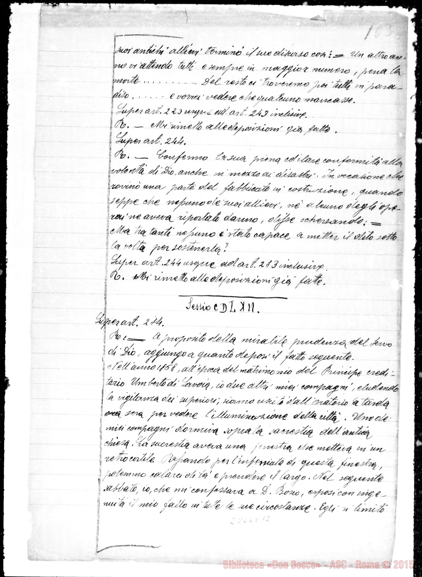 Fotogramma E 12 — D. Corno Giuseppe, D. Berrone Antonio: Ms. Copia A