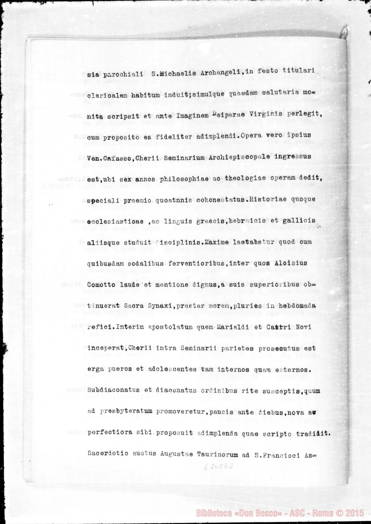 Fotogramma E 2 — Decretum: D. Bosco Venerabile