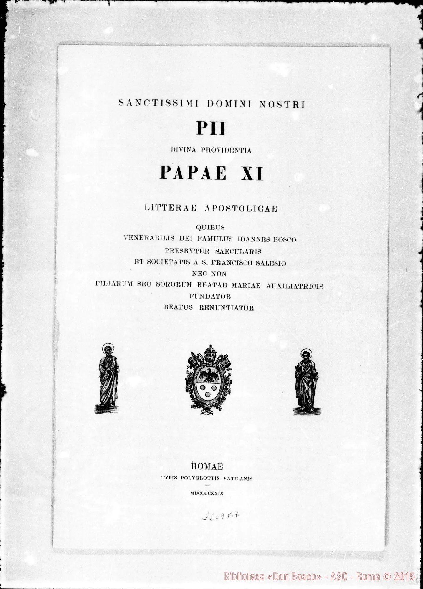 Fotogramma B 7 — «Litterae Apostolicae quibus…» «Mirabilis Deus…»