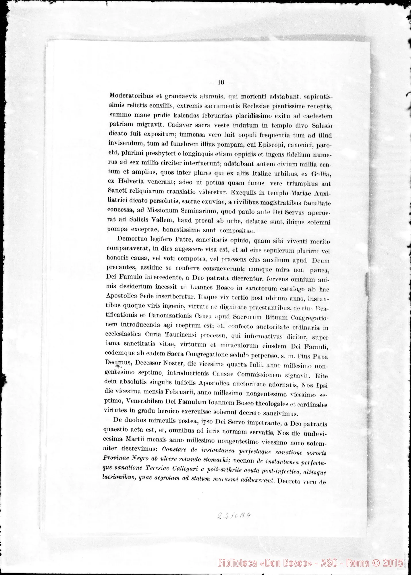 Fotogramma A 4 — Litterae Decretales: «Geminata laetitia…»