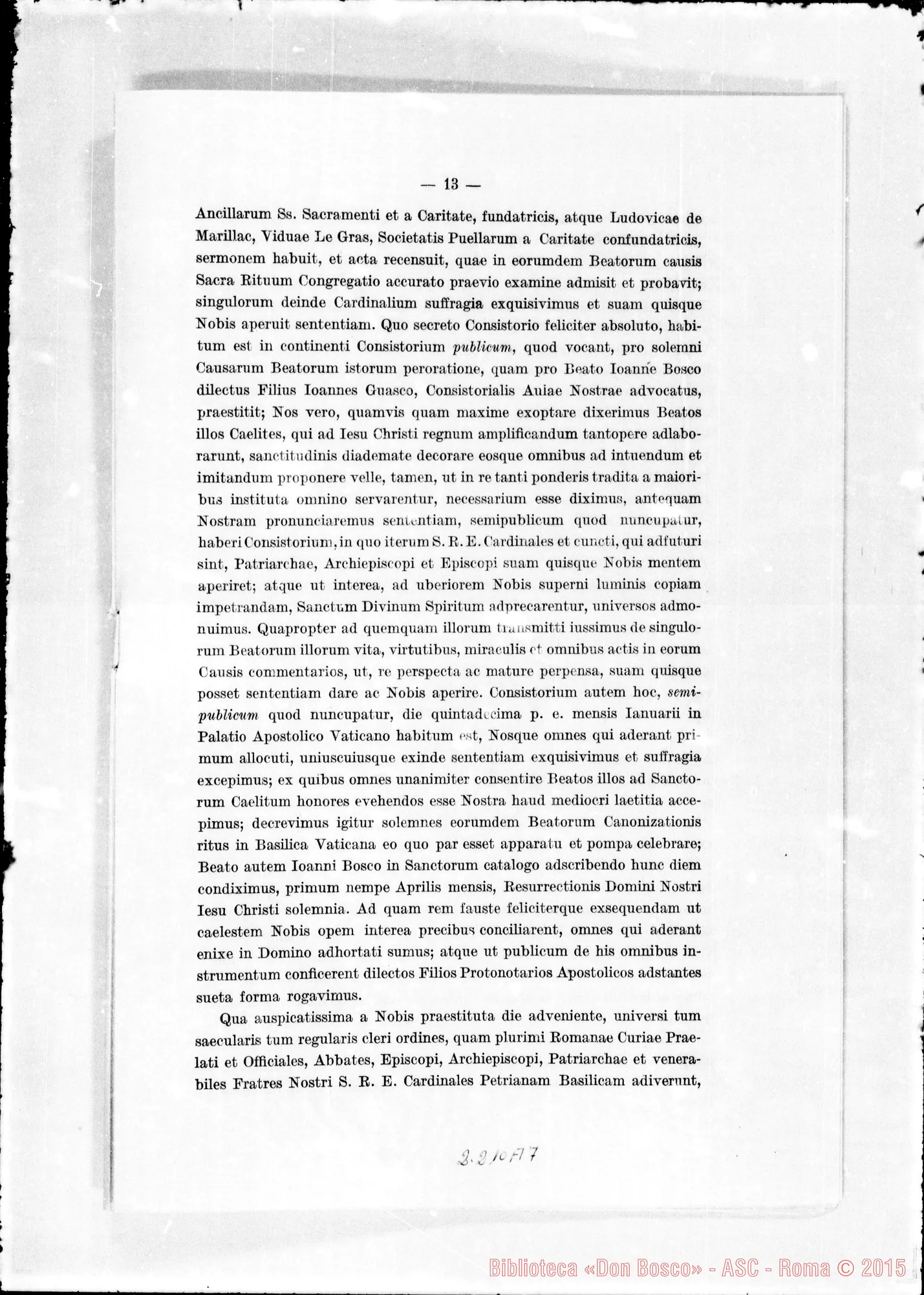 Fotogramma A 7 — Litterae Decretales: «Geminata laetitia…»
