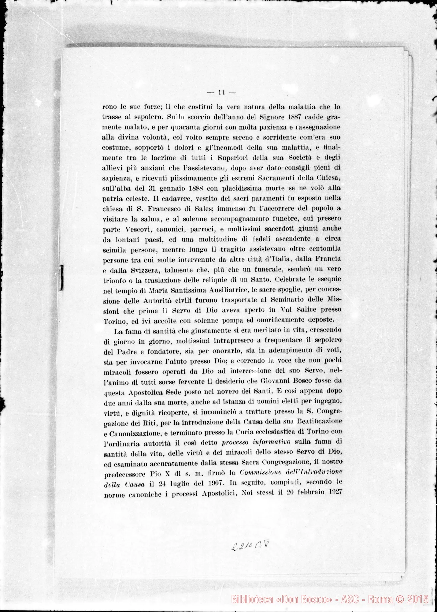 Fotogramma B 8 — Lettera Decretale: «Di doppia letizia…»