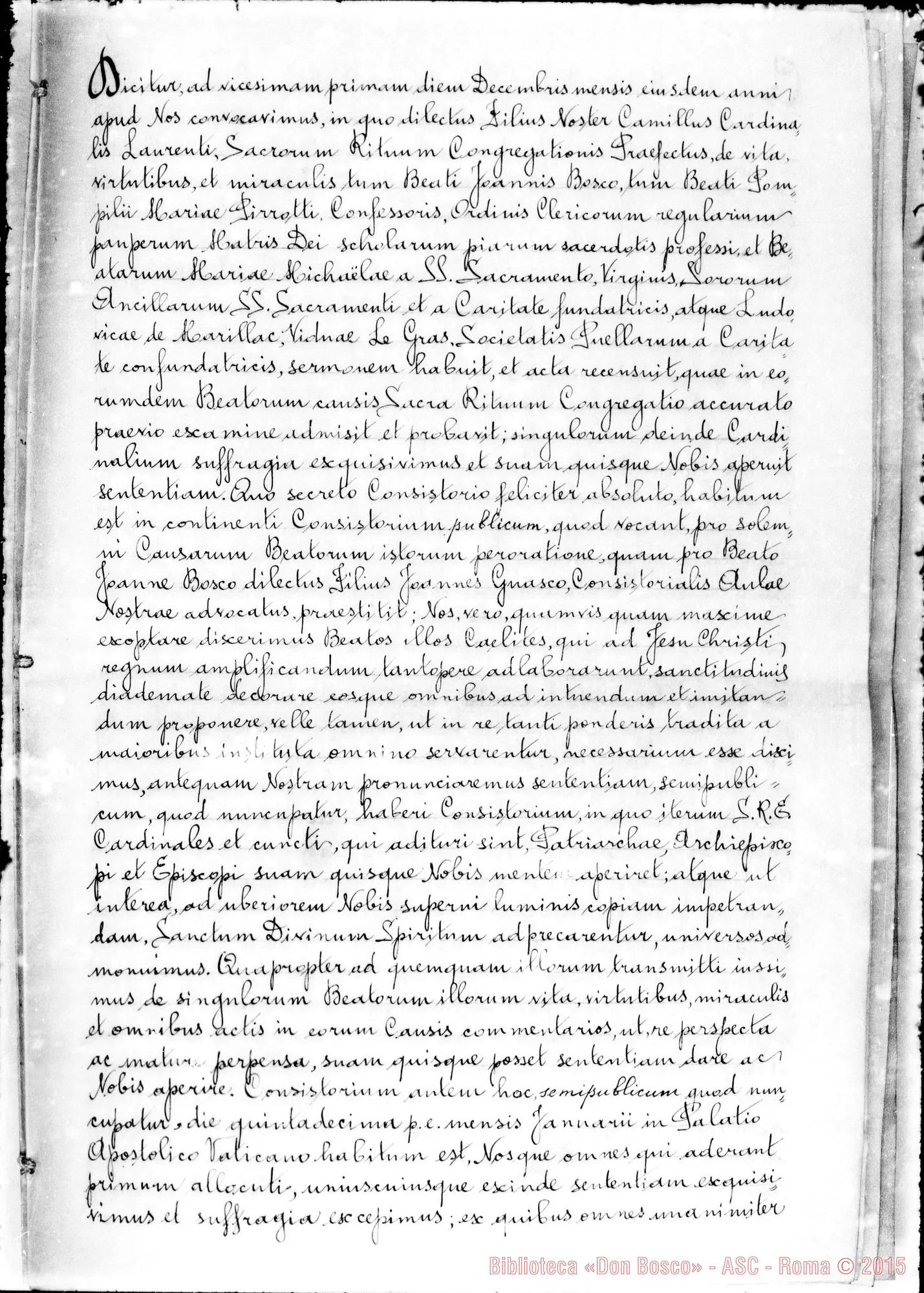 Fotogramma D 6 — Lettera Decretale in pergamena