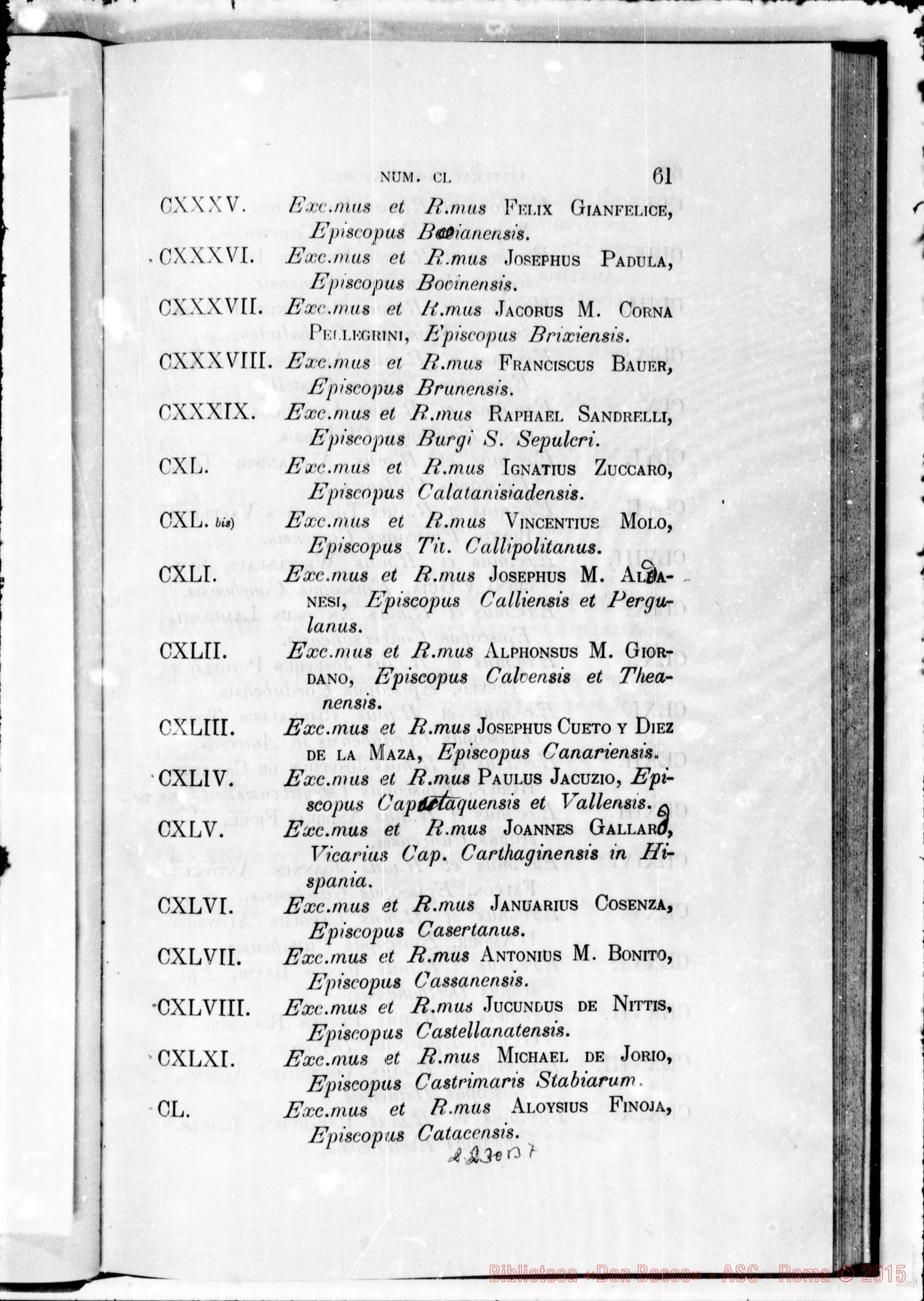 Fotogramma B 7 — Litterae Postulatoriae