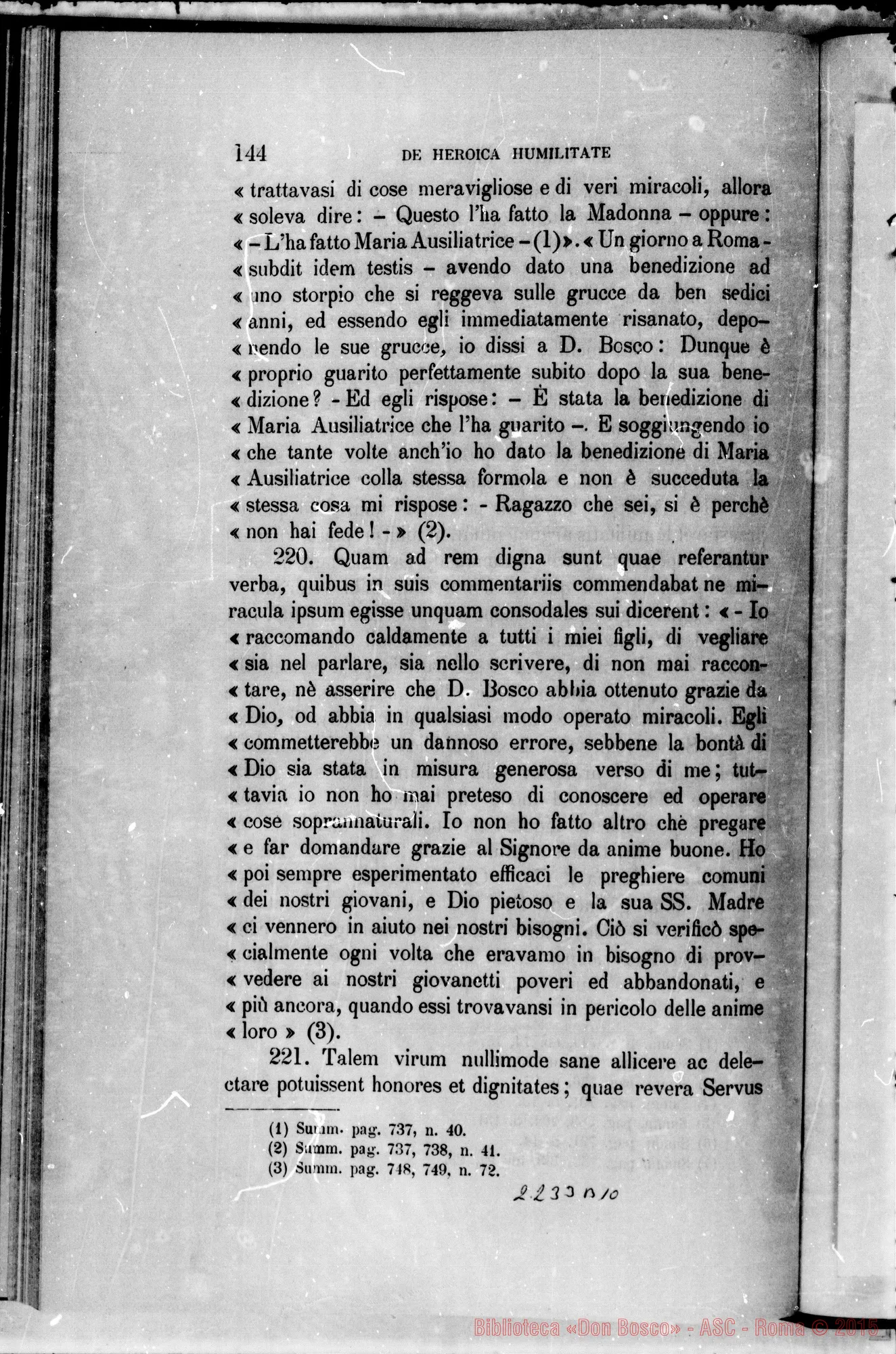 Fotogramma B 10 — Informatio
