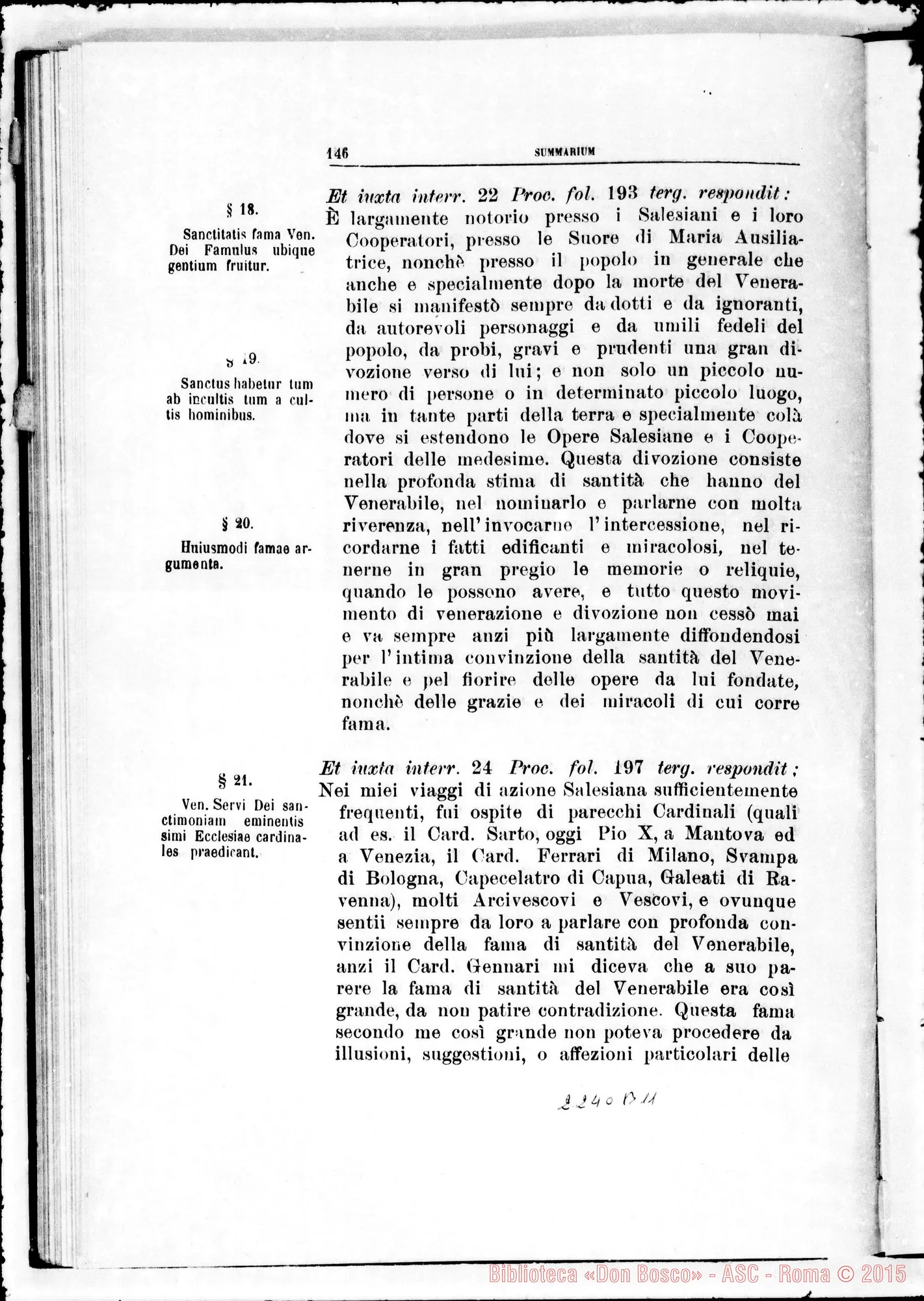 Fotogramma B 11 — Summarium