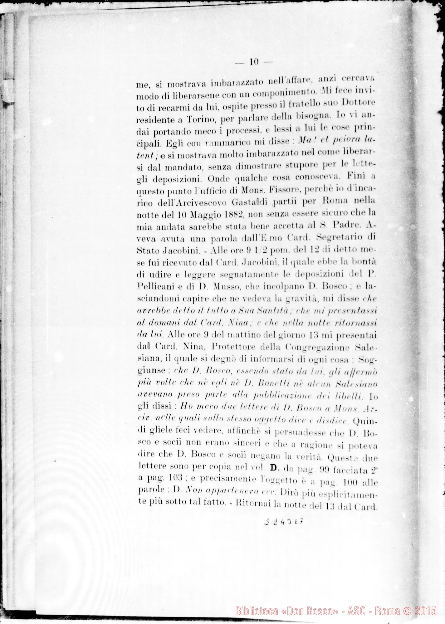 Fotogramma E 7 — Summarium ex officio