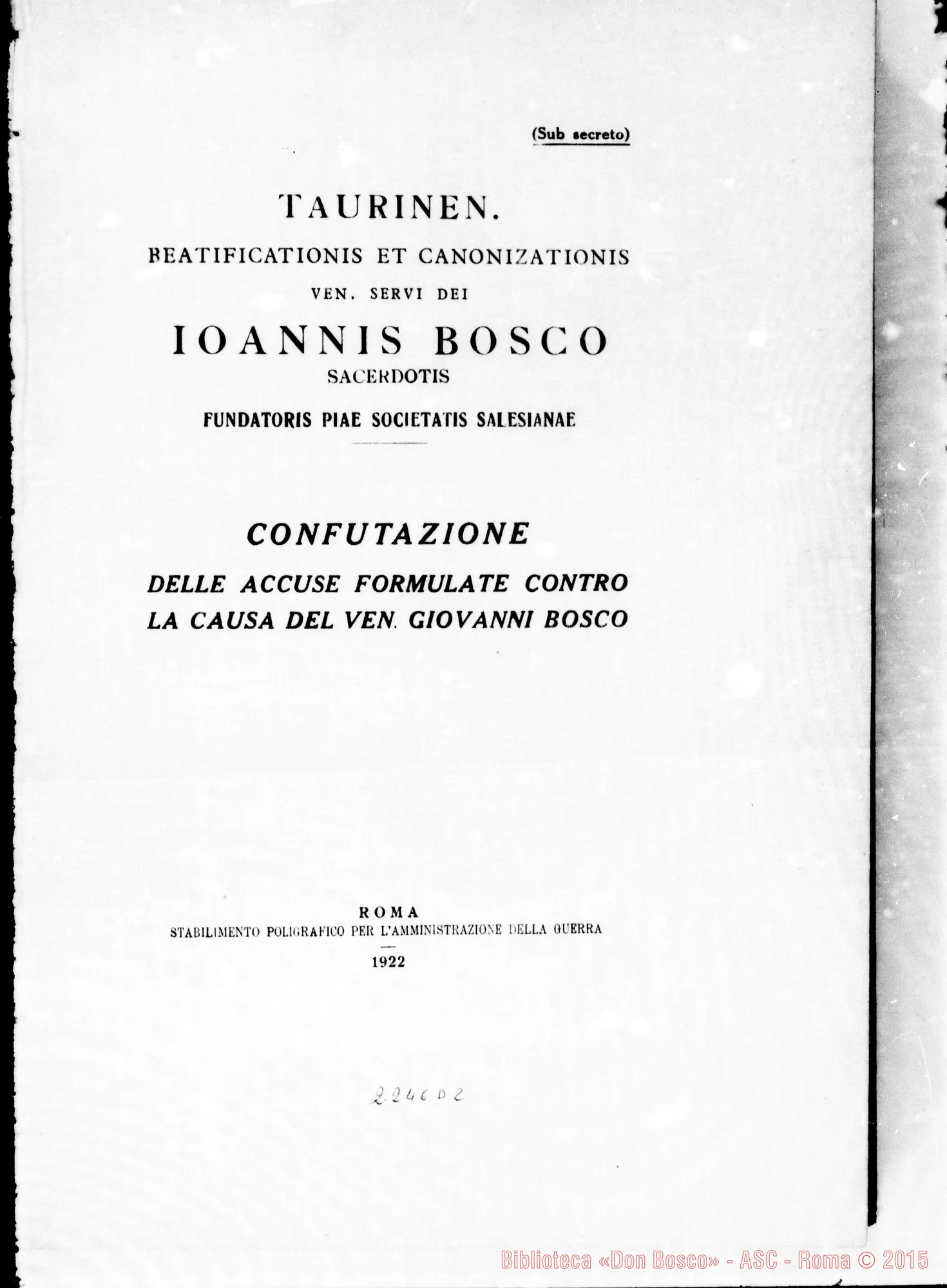 Fotogramma D 2 — Confutazione