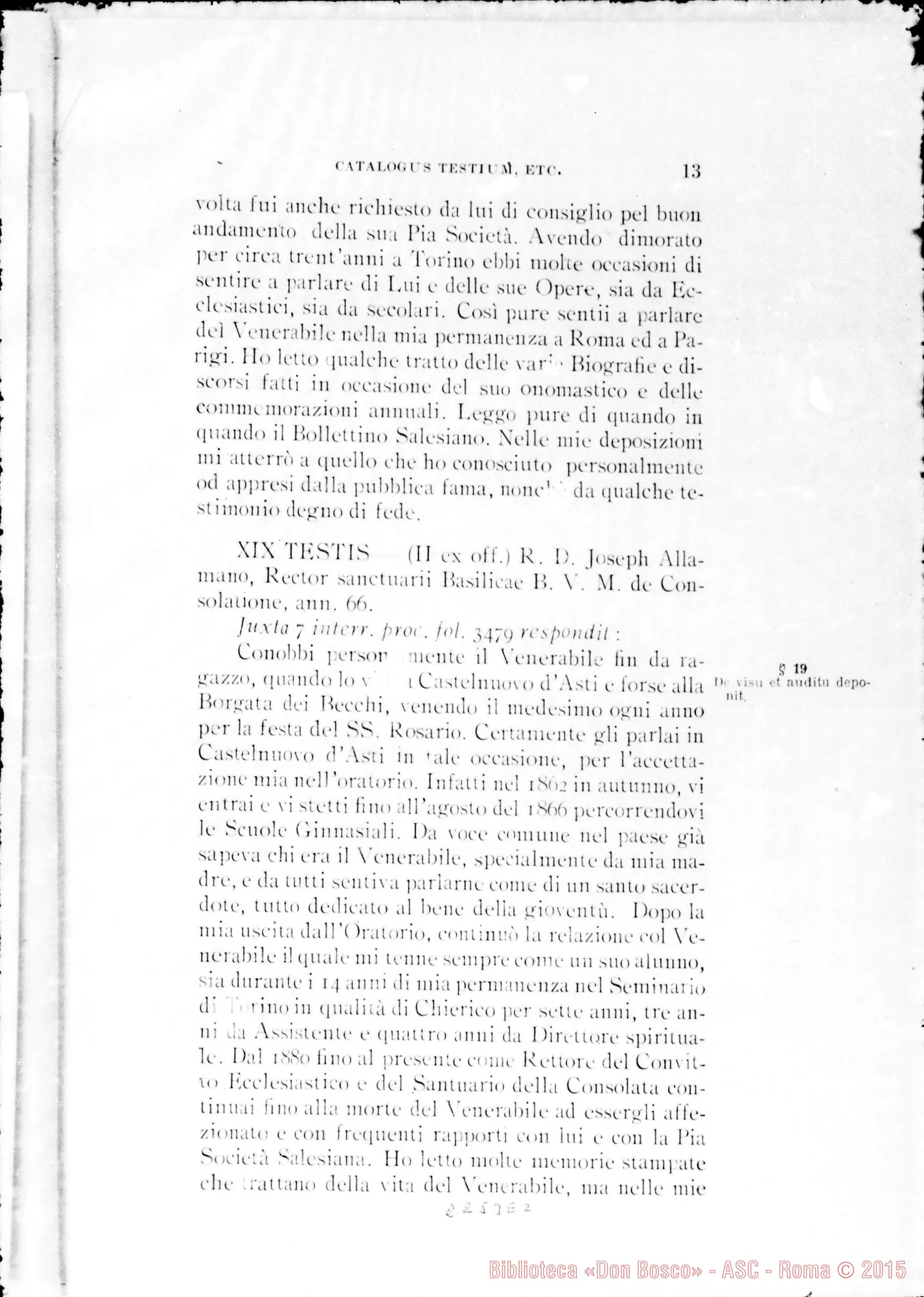 Fotogramma E 2 — Pars Prima: Summarium
