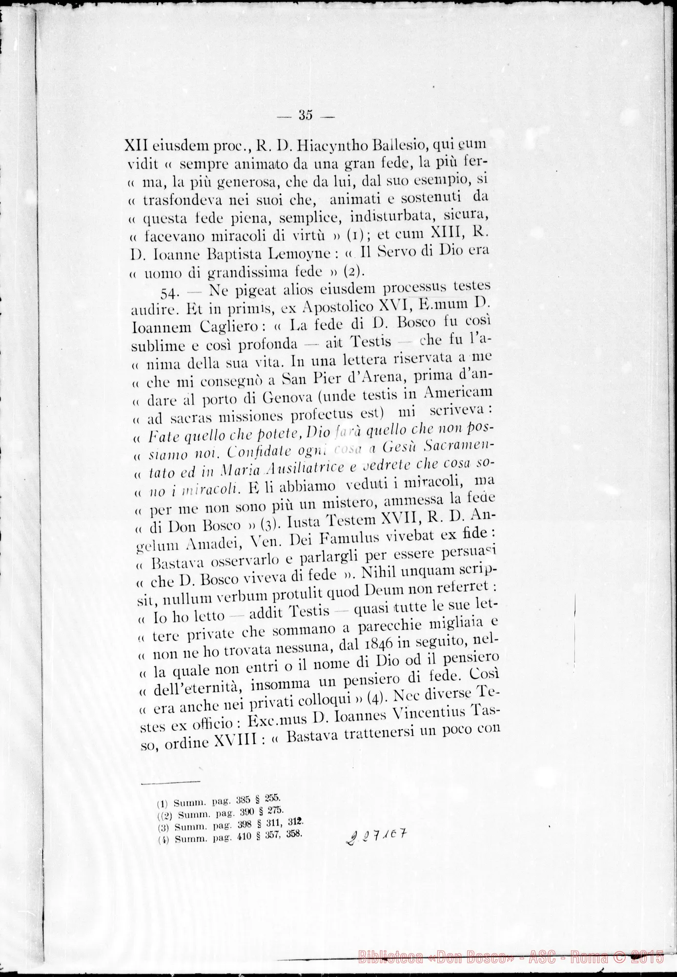 Fotogramma E 7 — Pars Secunda: Informatio
