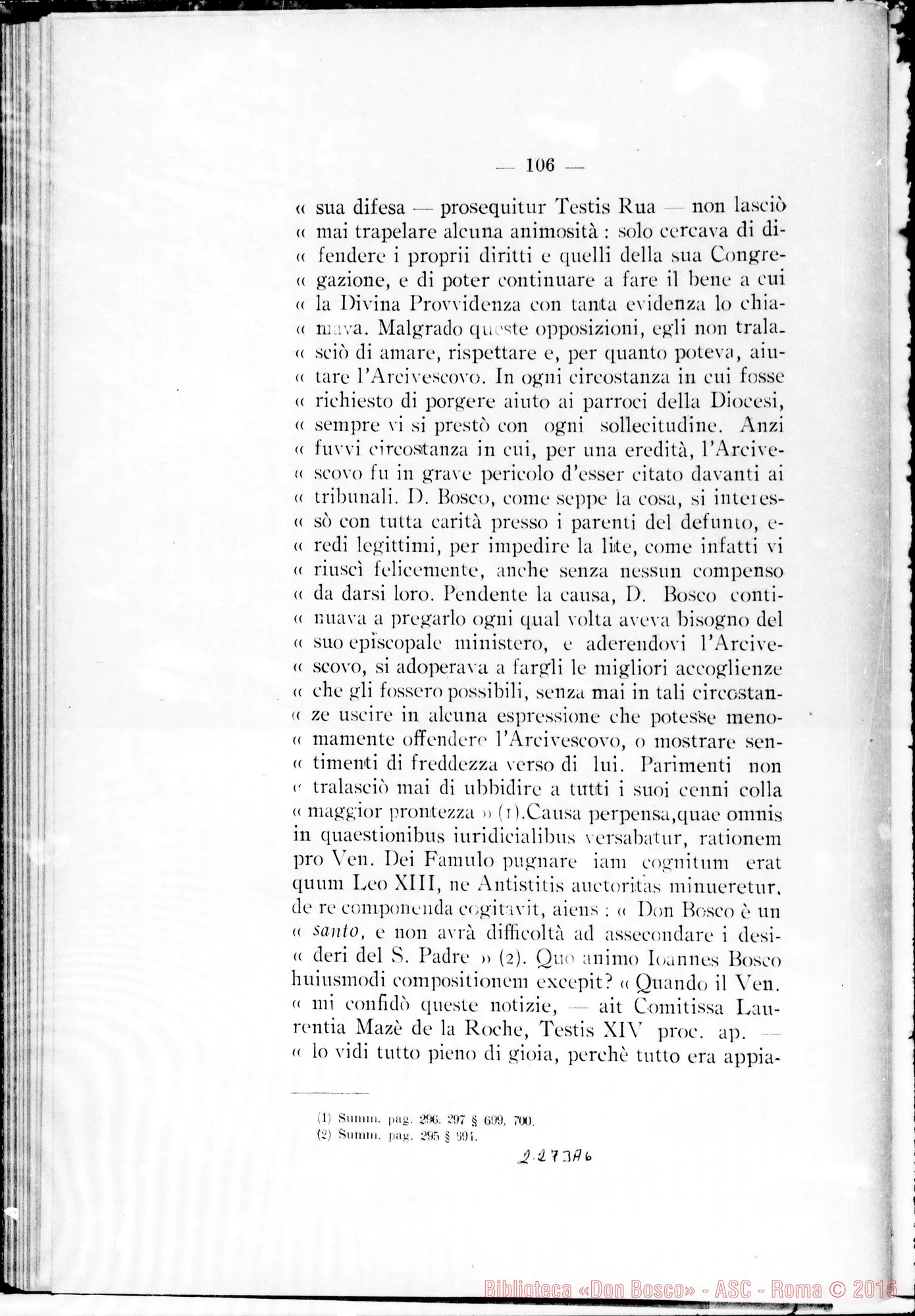 Fotogramma A 6 — Pars Secunda: Informatio