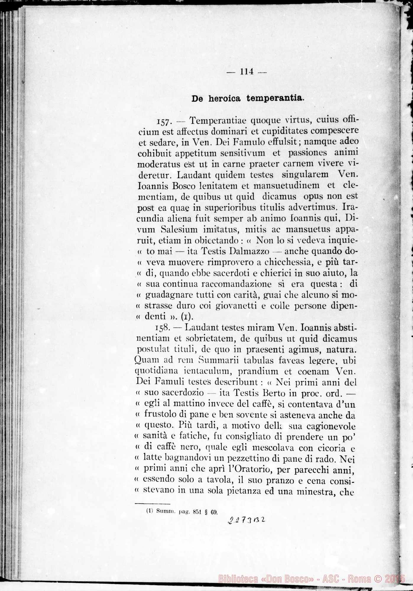 Fotogramma B 2 — Pars Secunda: Informatio