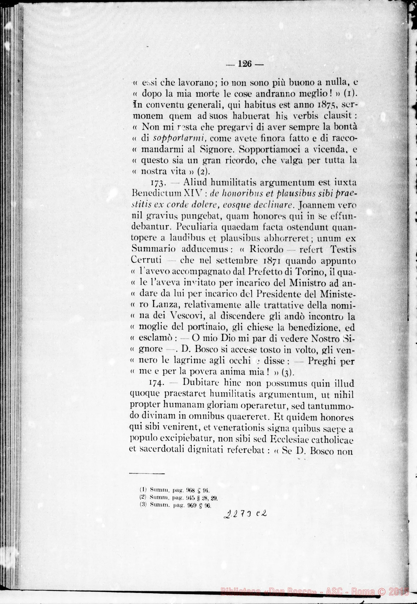 Fotogramma C 2 — Pars Secunda: Informatio