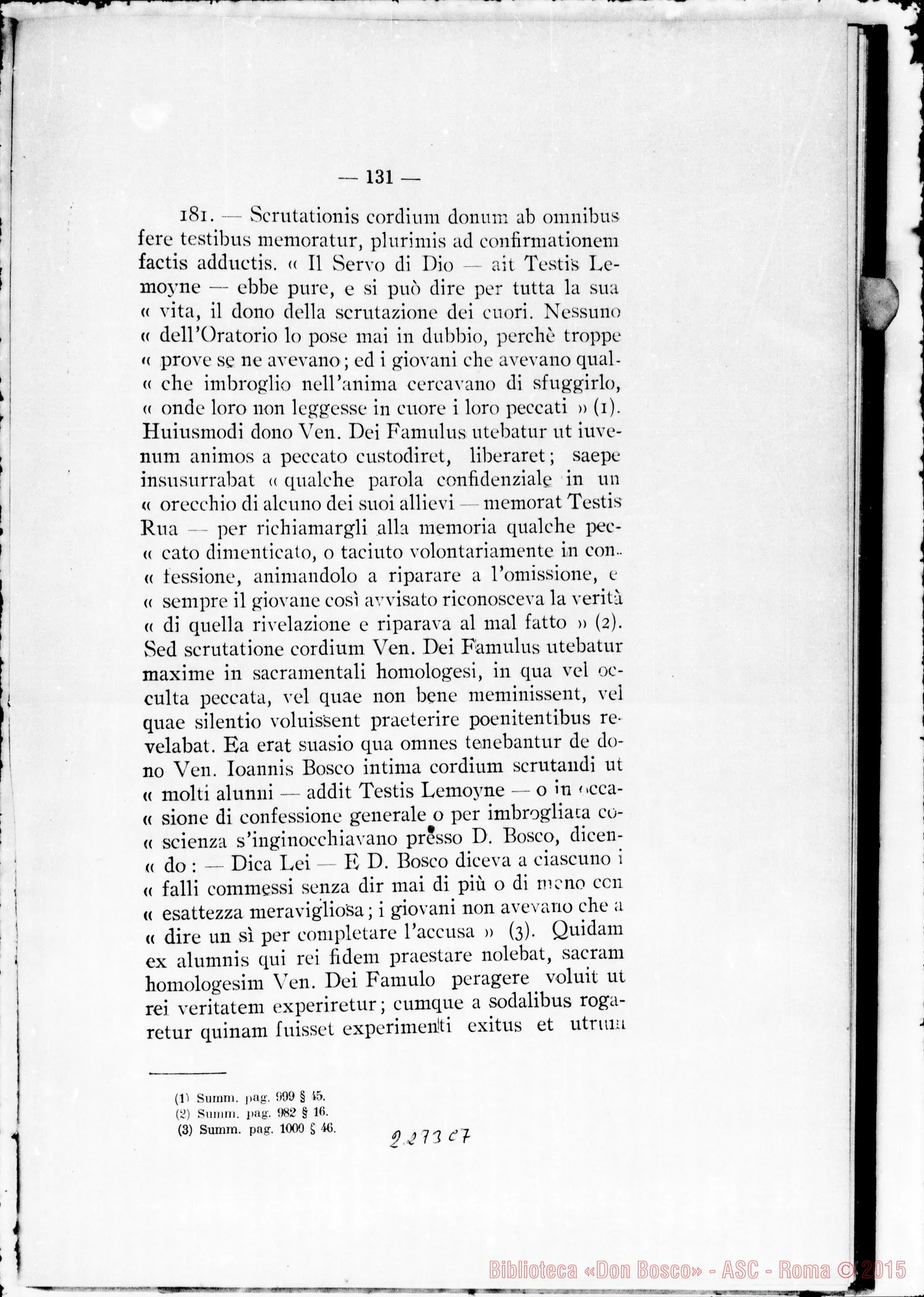 Fotogramma C 7 — Pars Secunda: Informatio
