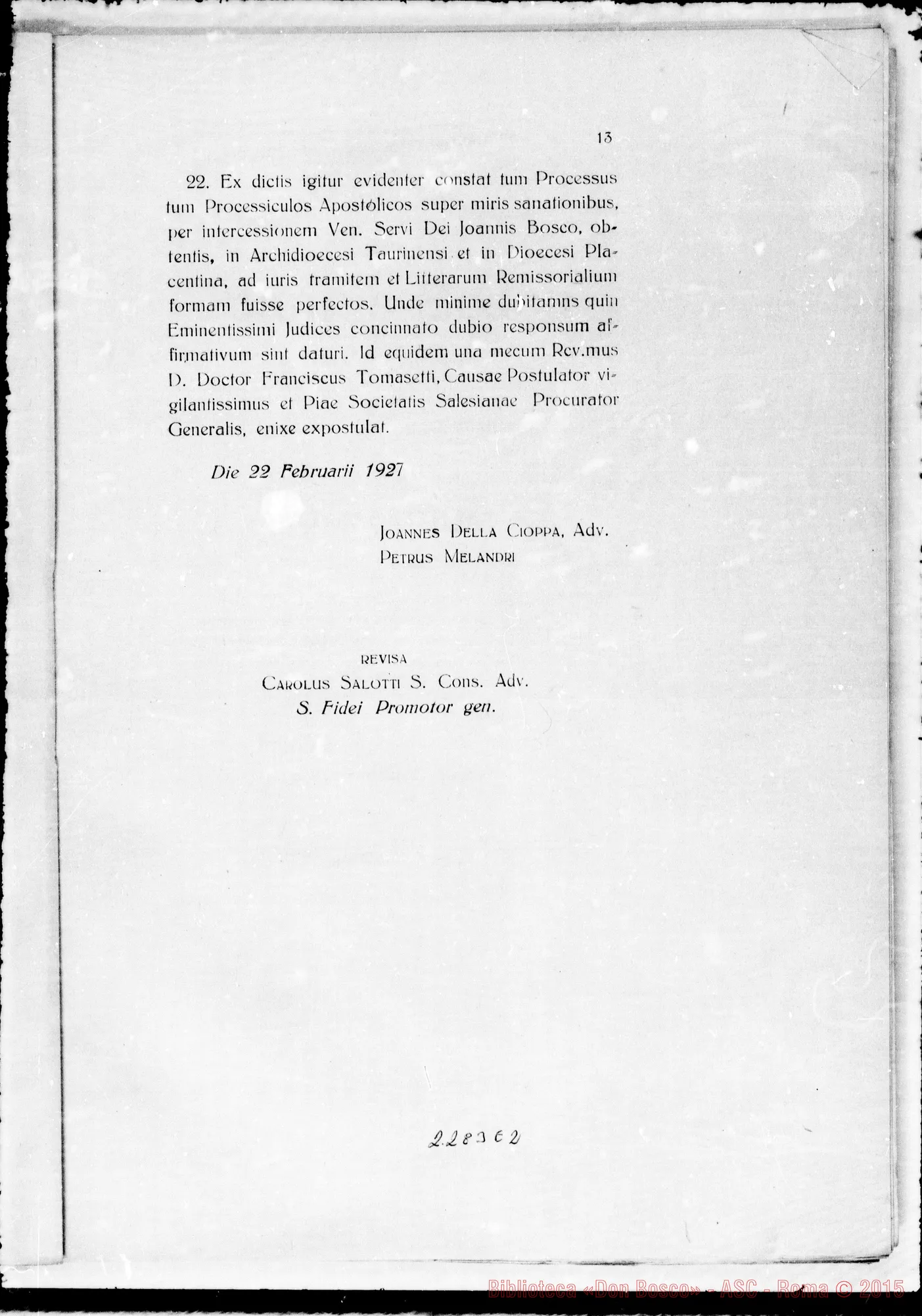 Fotogramma E 2 — informatio